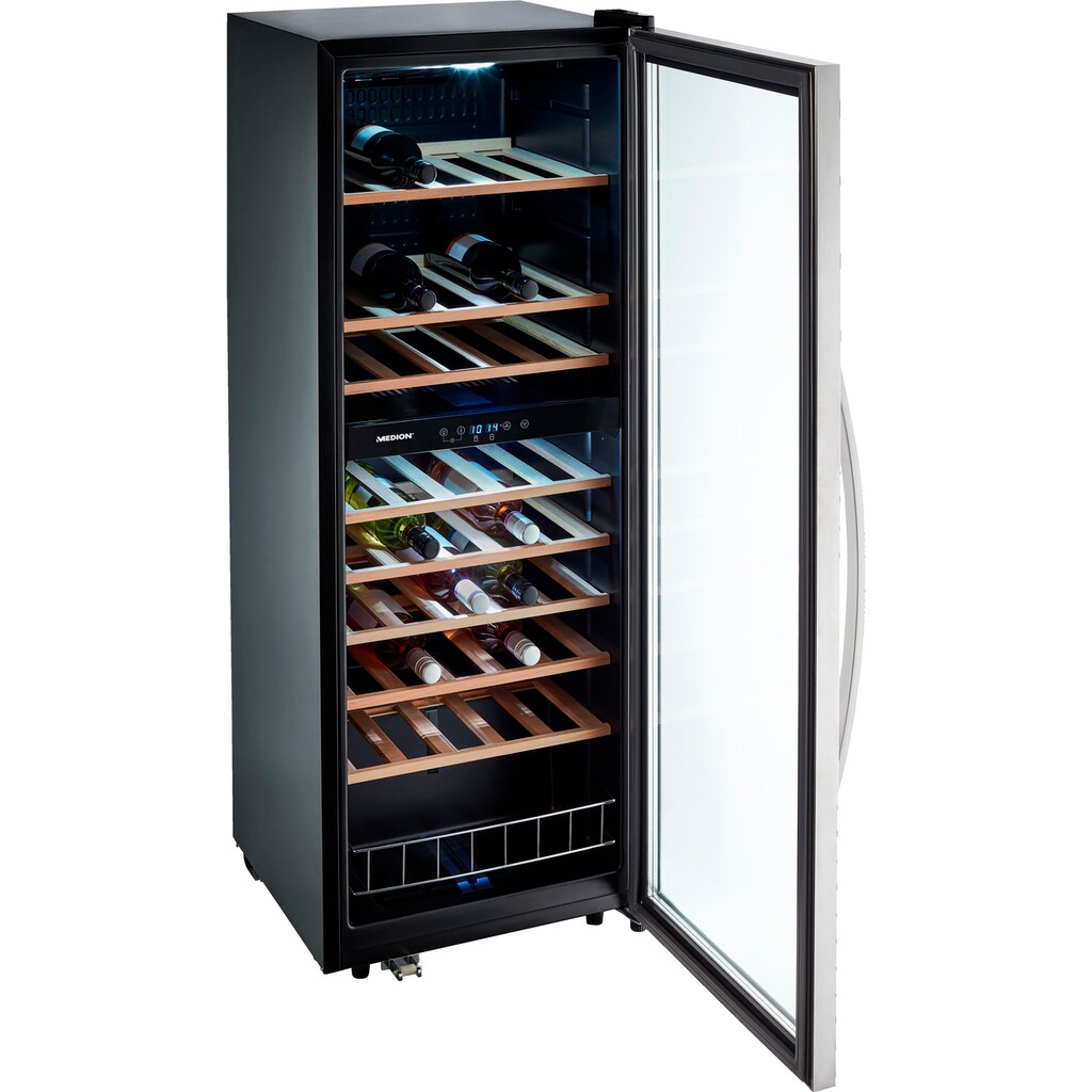 Medion® Weintemperierschrank »MD 37364«, für 54 Standardflaschen á 075l