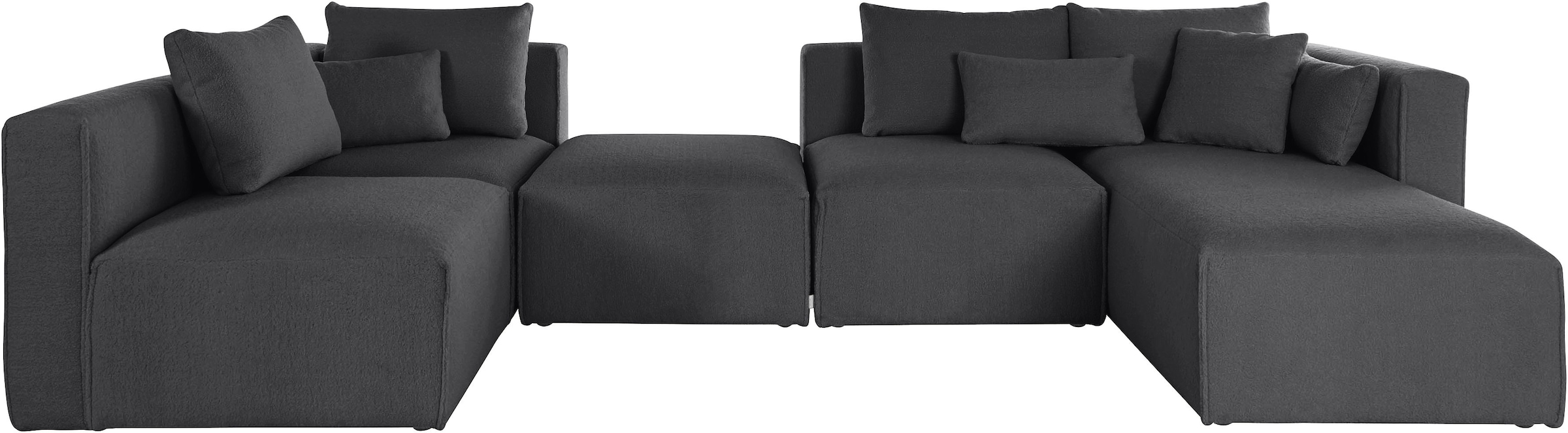 Guido Maria Kretschmer Home&Living Wohnlandschaft »Comfine U-Form«, zusammengesetzt aus Modulen, in 3 Stoffen und vielen Farben