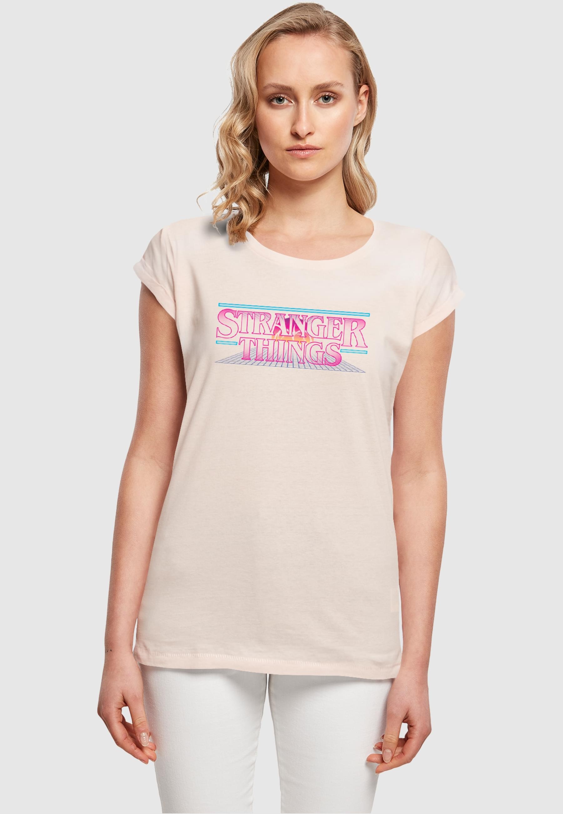 ABSOLUTE CULT T-Shirt »ABSOLUTE CULT Damen Ladies Stranger Things - Retro Title T-Shirt«, (1 tlg.)