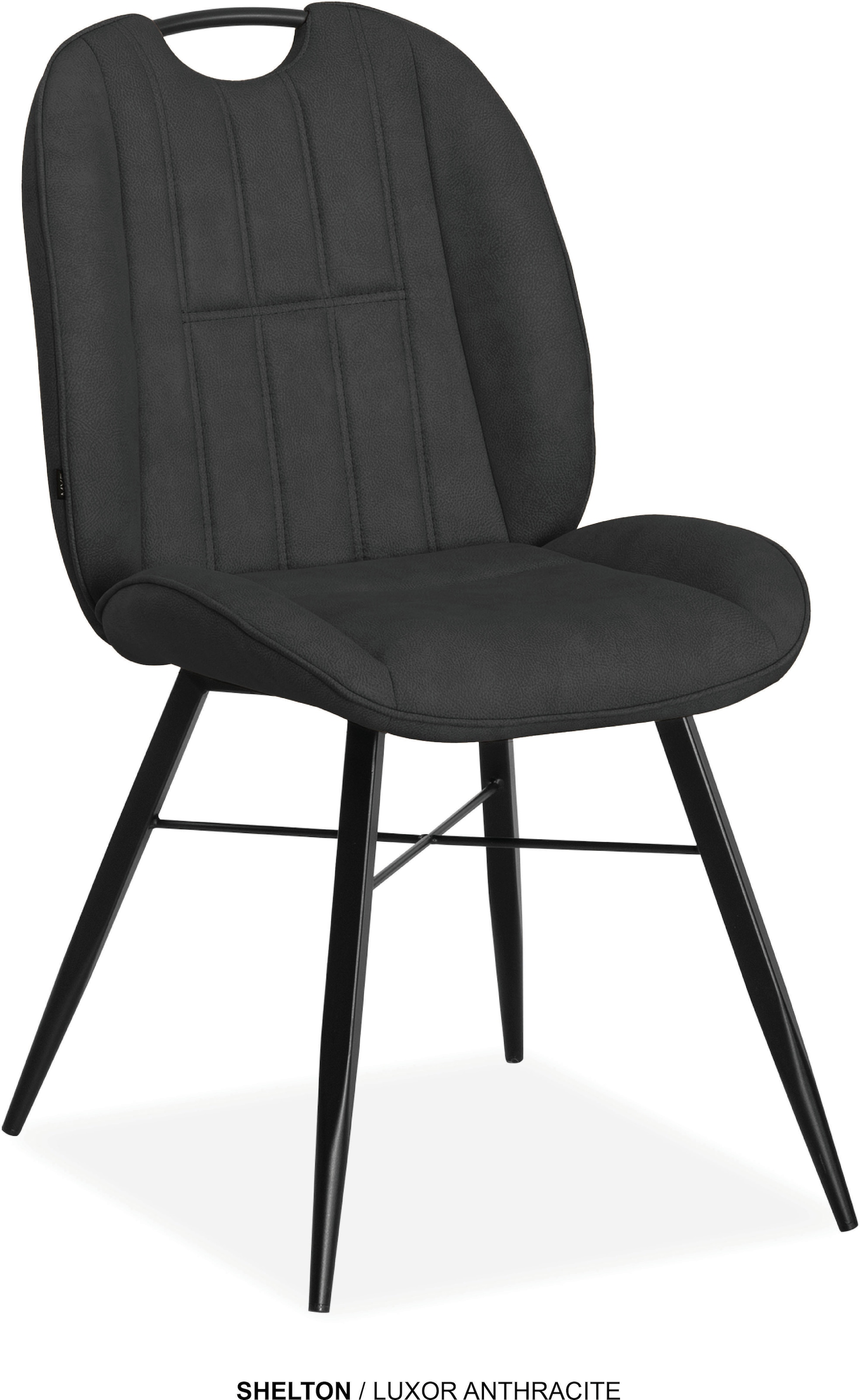 OMG Design "Shelton" (Set) 2 Stk.Esszimmerstuhl, pflegeleichter Bezug, mit Handgriff