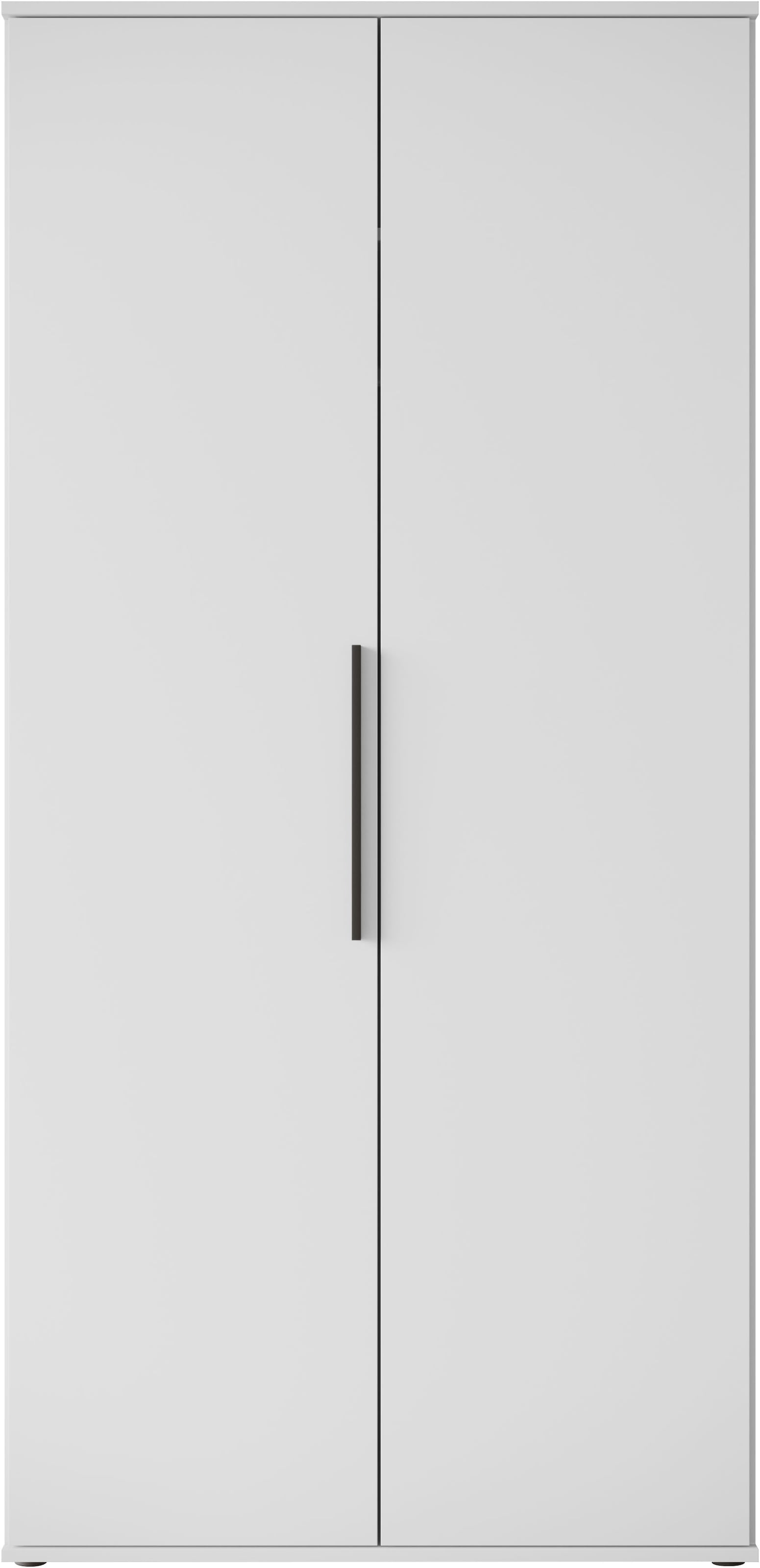 INOSIGN Kleiderschrank »LAGOS Wäscheschrank, Garderobe, schwarze Griffe, Made in Europe« Moderner Drehtürenschrank, FSC-zertifiziert, Schlafzimmerschrank