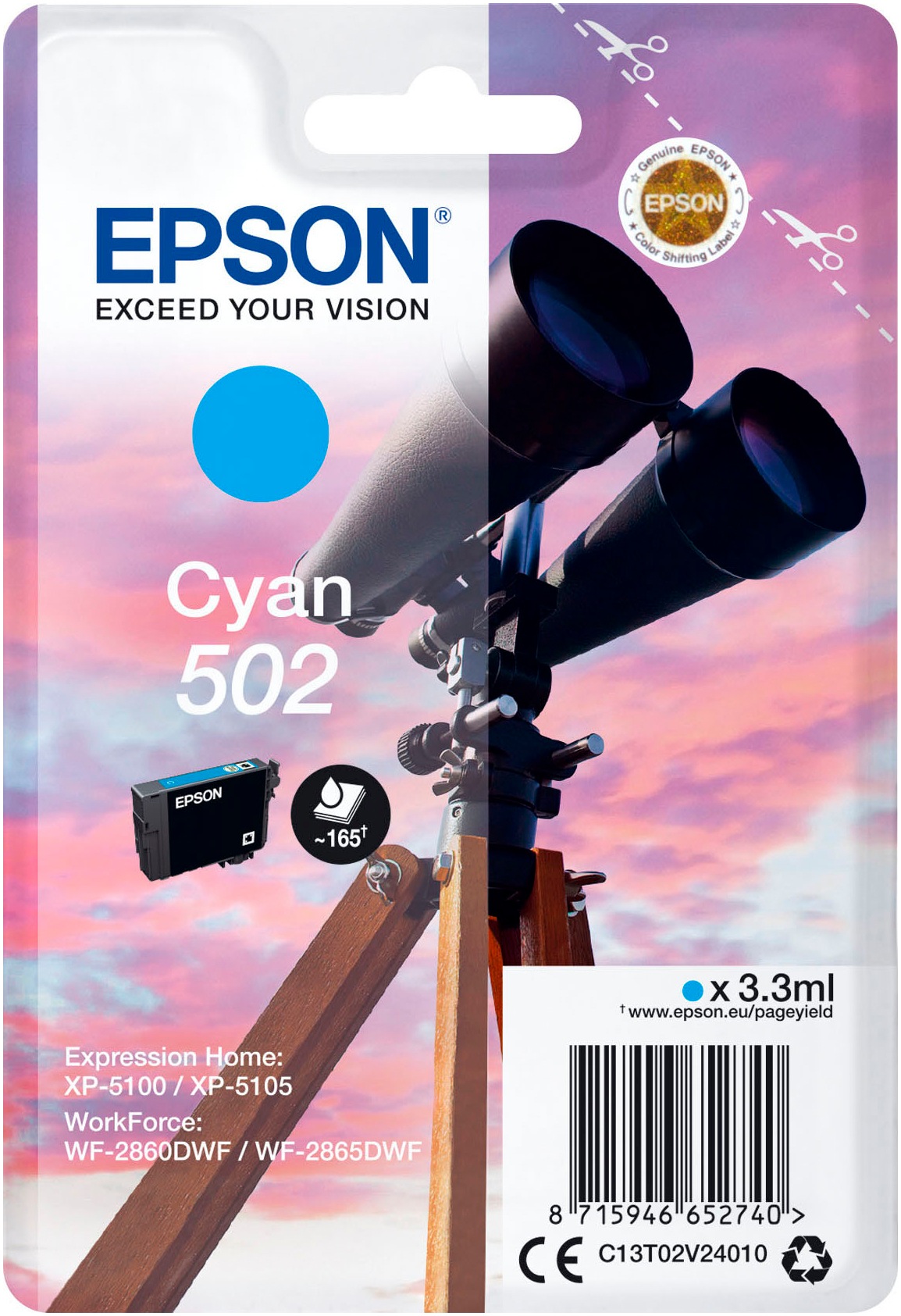 Epson Tintenpatrone »502 Fernglas«
