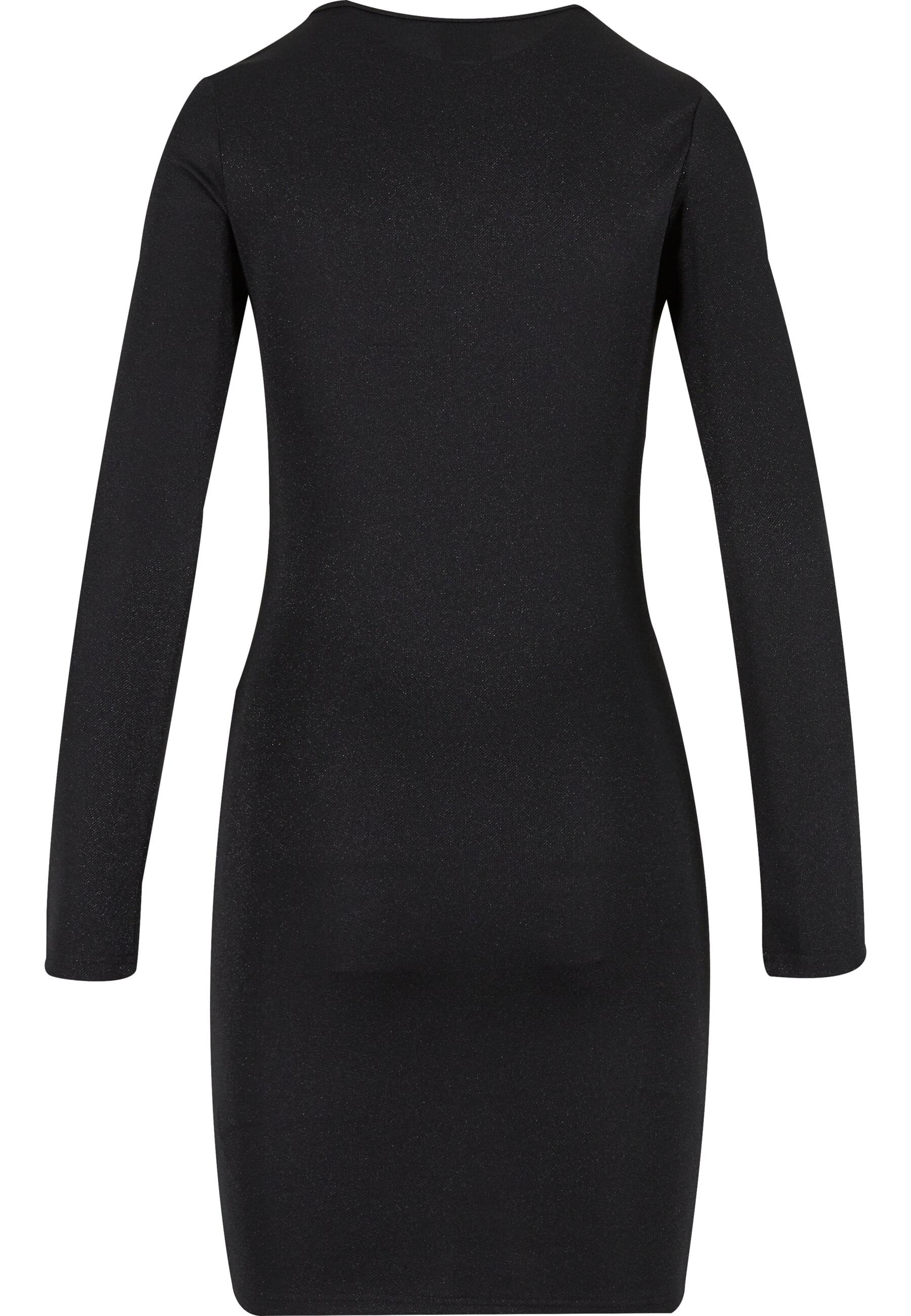 URBAN CLASSICS Shirtkleid »Urban Classics Ladies Glitter Longsleeve Dress«, (1 tlg.)