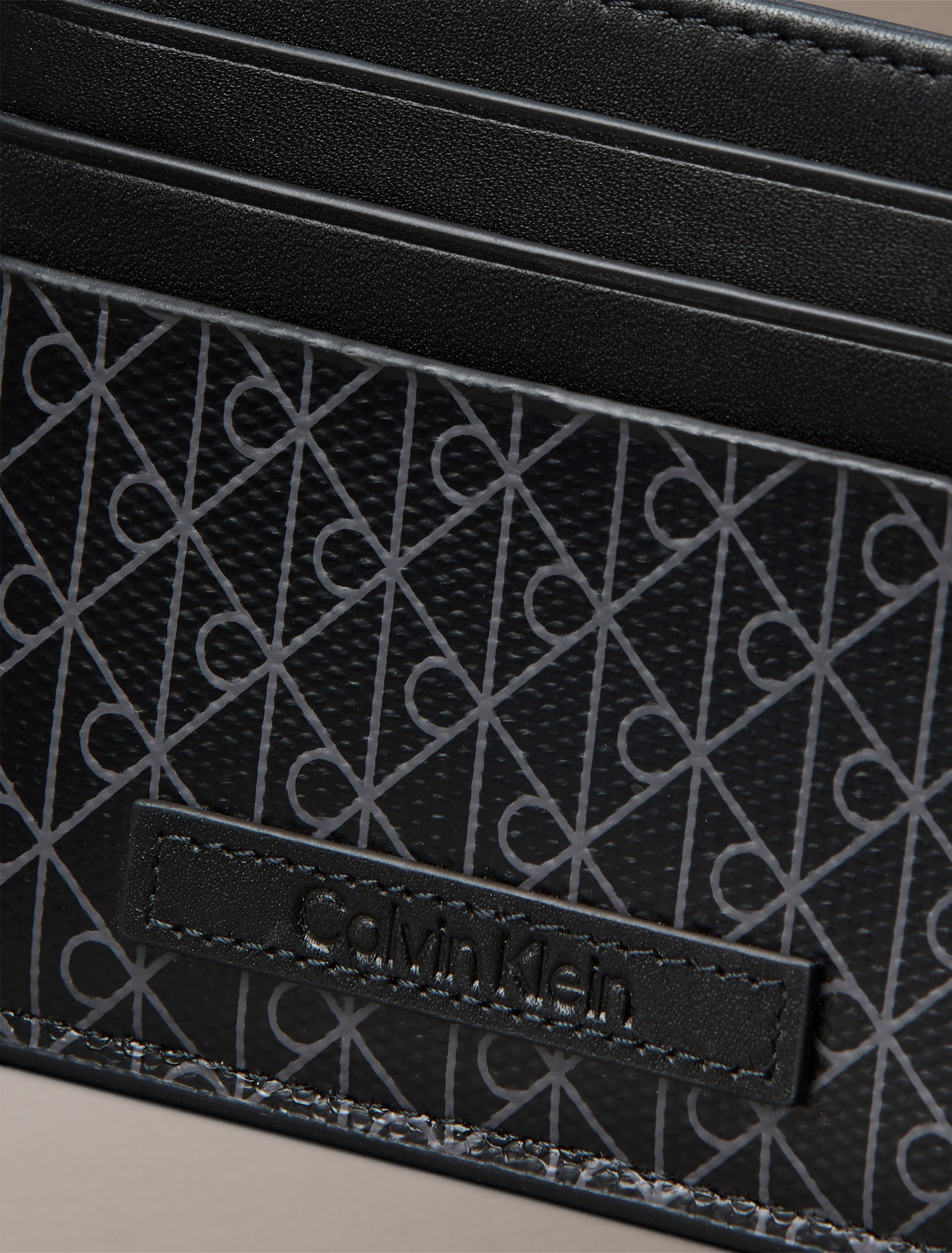 Calvin Klein Kartenetui »COATED EW CARD CASE«, Kreditkartenetui mit Logoschriftzug