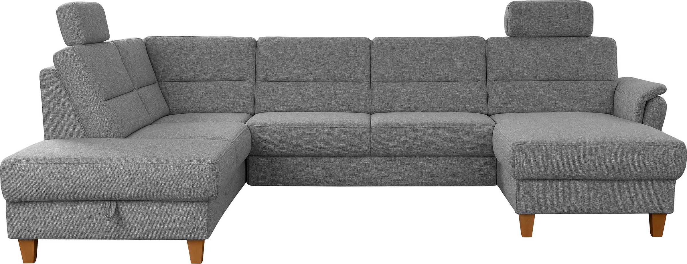 Home affaire Wohnlandschaft "Palmera U-Form, B: 308 cm" optional Bettfunkti günstig online kaufen