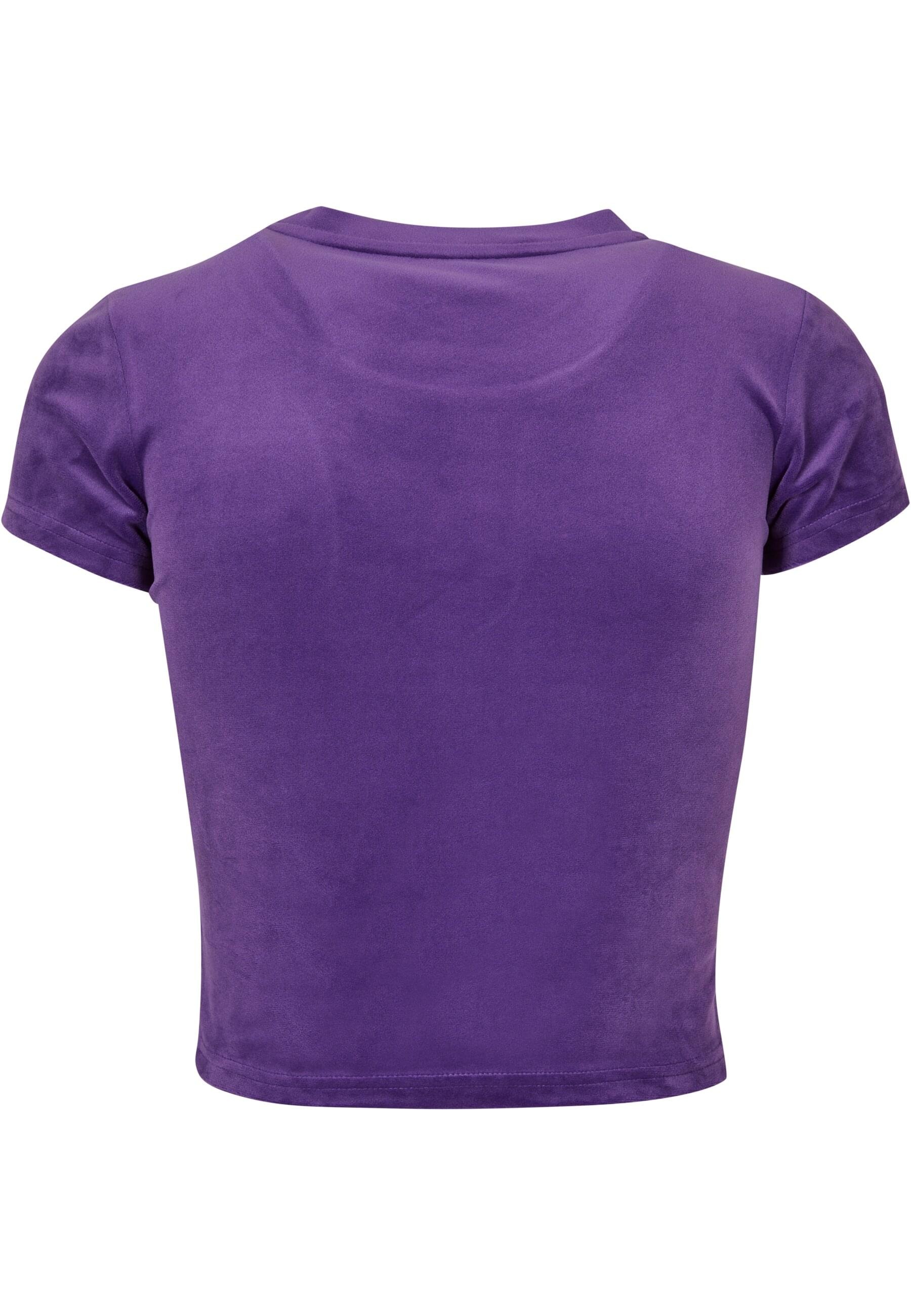 URBAN CLASSICS Kurzarmshirt "Urban Classics Damen Ladies Short Velvet Tee", günstig online kaufen