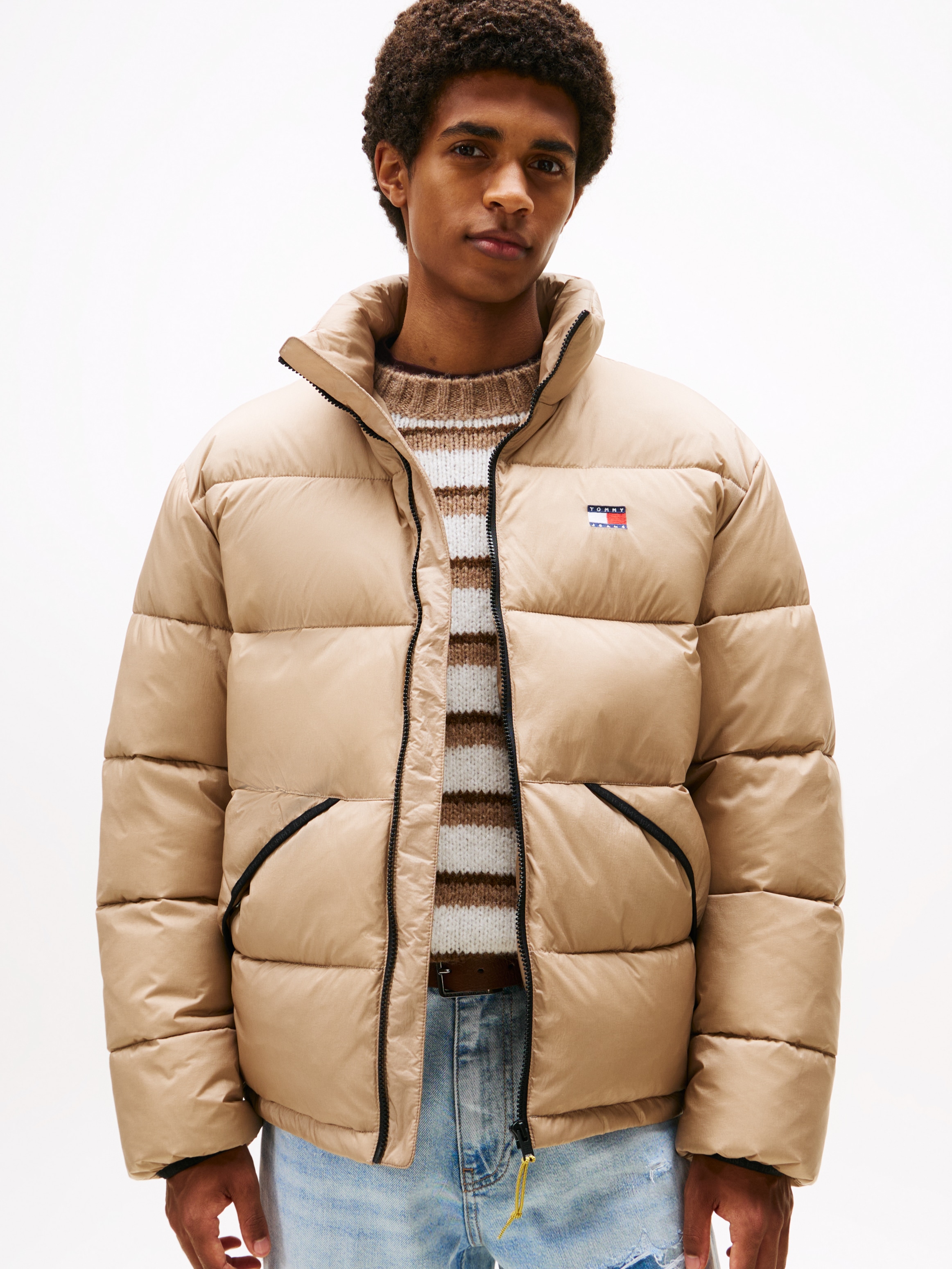 Tommy Jeans Steppjacke "VAIL PUFFER", ohne Kapuze, Daunenjacke, Übergangsja günstig online kaufen