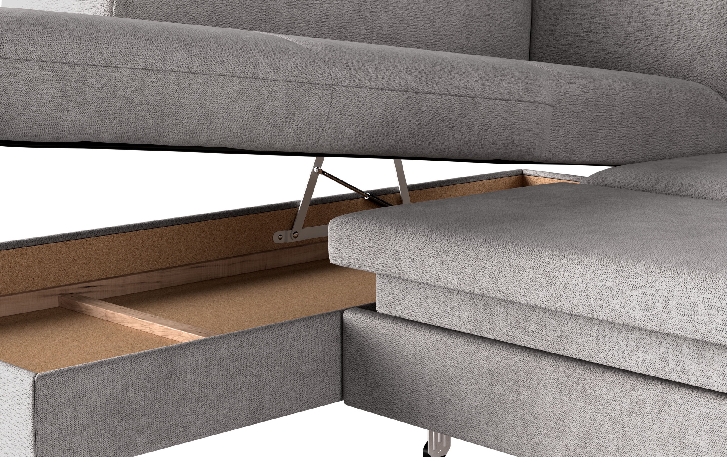 COTTA Ecksofa »Emma L-Form«, mit Kopfteilverstellung, wahlweise mit Bettfunktion & Bettkasten