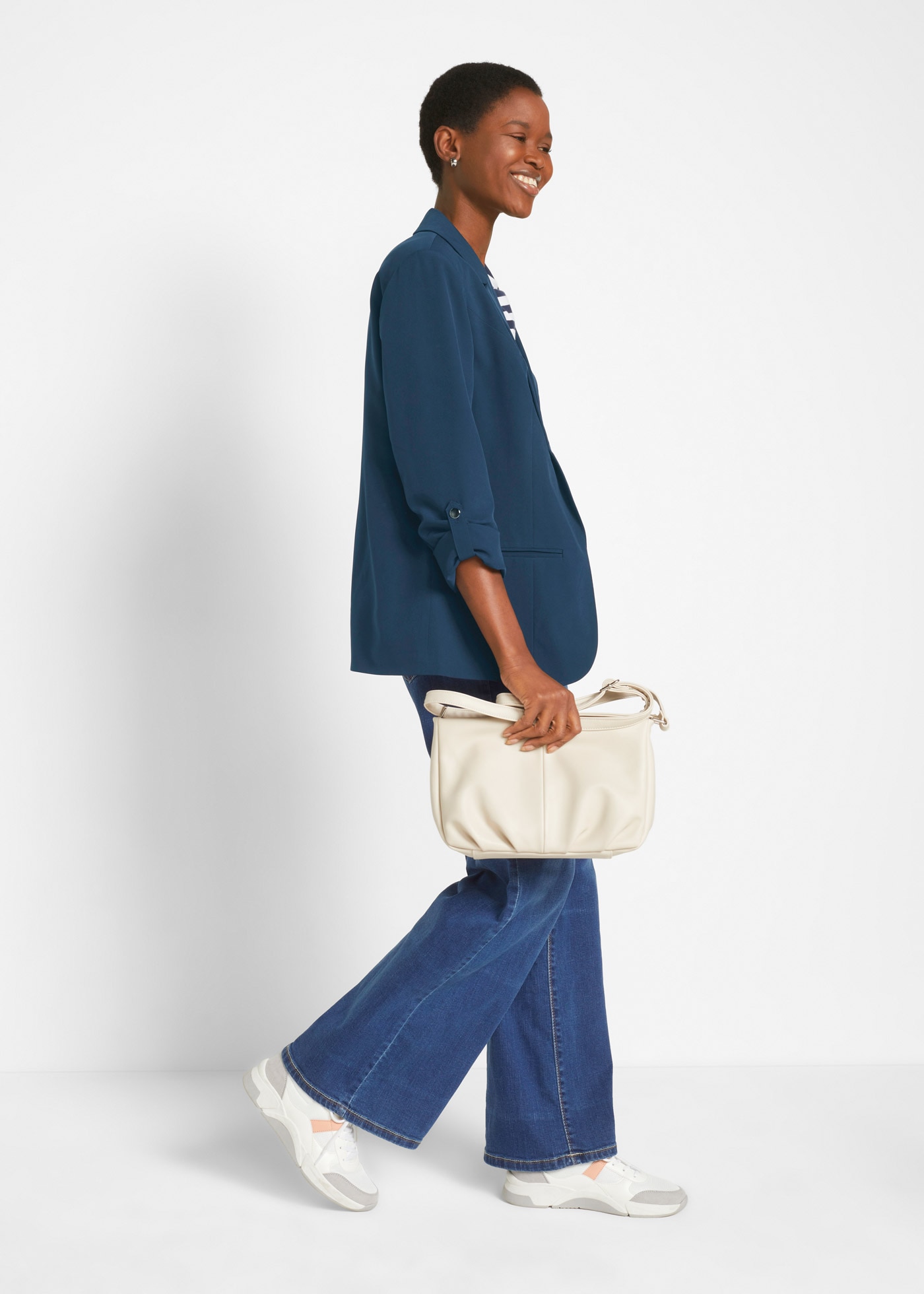 bonprix Jackenblazer »Blazer« mit klassischem Reverskragen, mit Stretch-Material