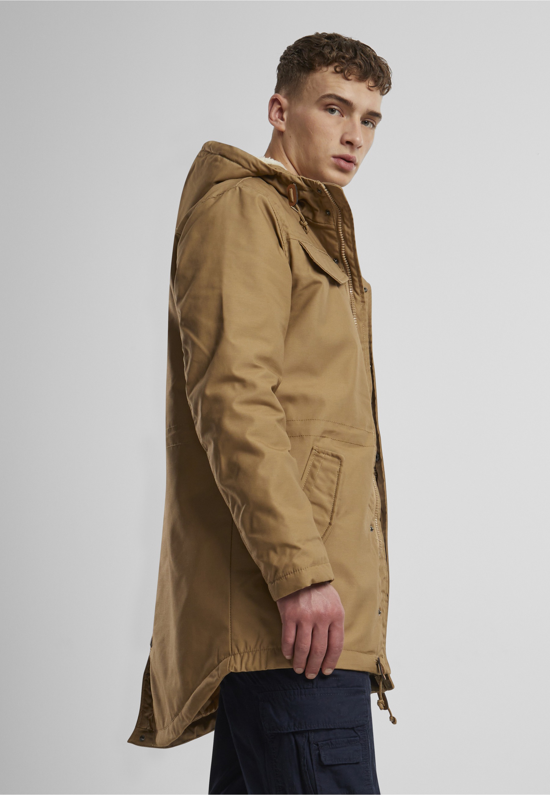 Brandit Winterjacke »Brandit Herren Marsh Lake Parka« 1 Stk. tlg. mit Kapuze