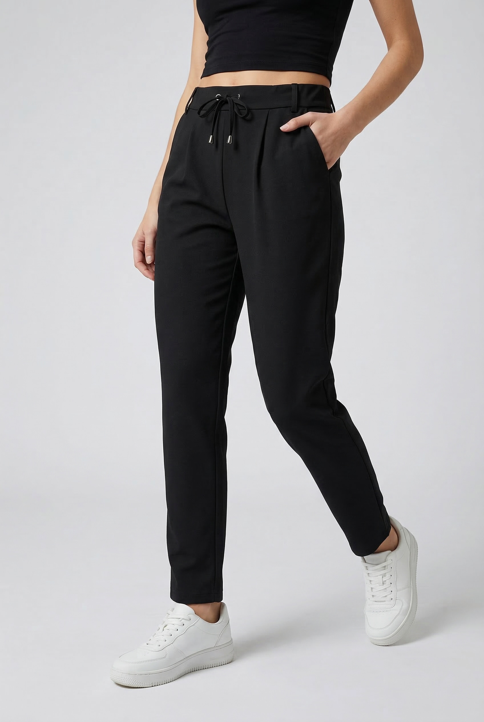 ONLY Jogger Pants "ONLJAZ PULL-UP PANT TLR ZLO" mit Kordelzug günstig online kaufen