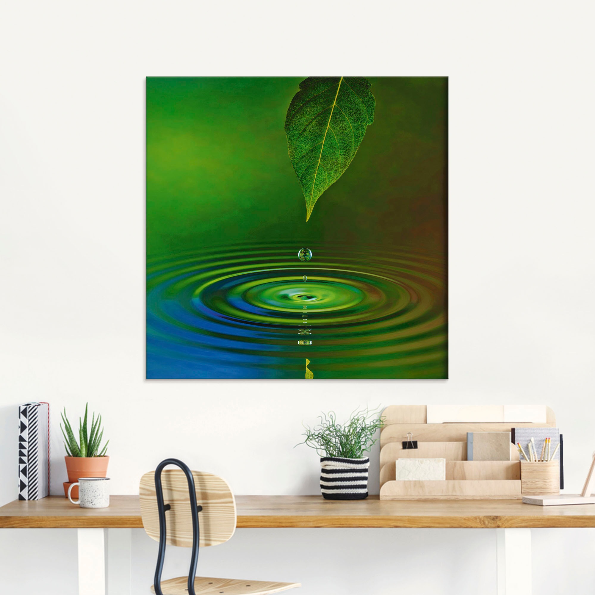Artland Glasbild "Wassertropfen" Zen 1 Stk. tlg. in verschiedenen Größen günstig online kaufen