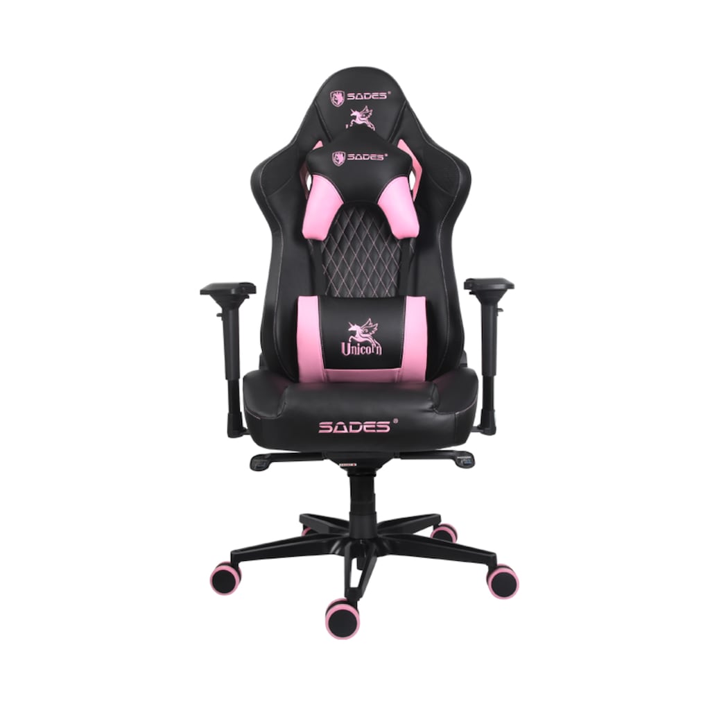 Sades Gaming-Stuhl »SADES Pegasus SA-AD5 Gaming Stuhl Büro-/Schreibtischstuhl schwarz/pink«