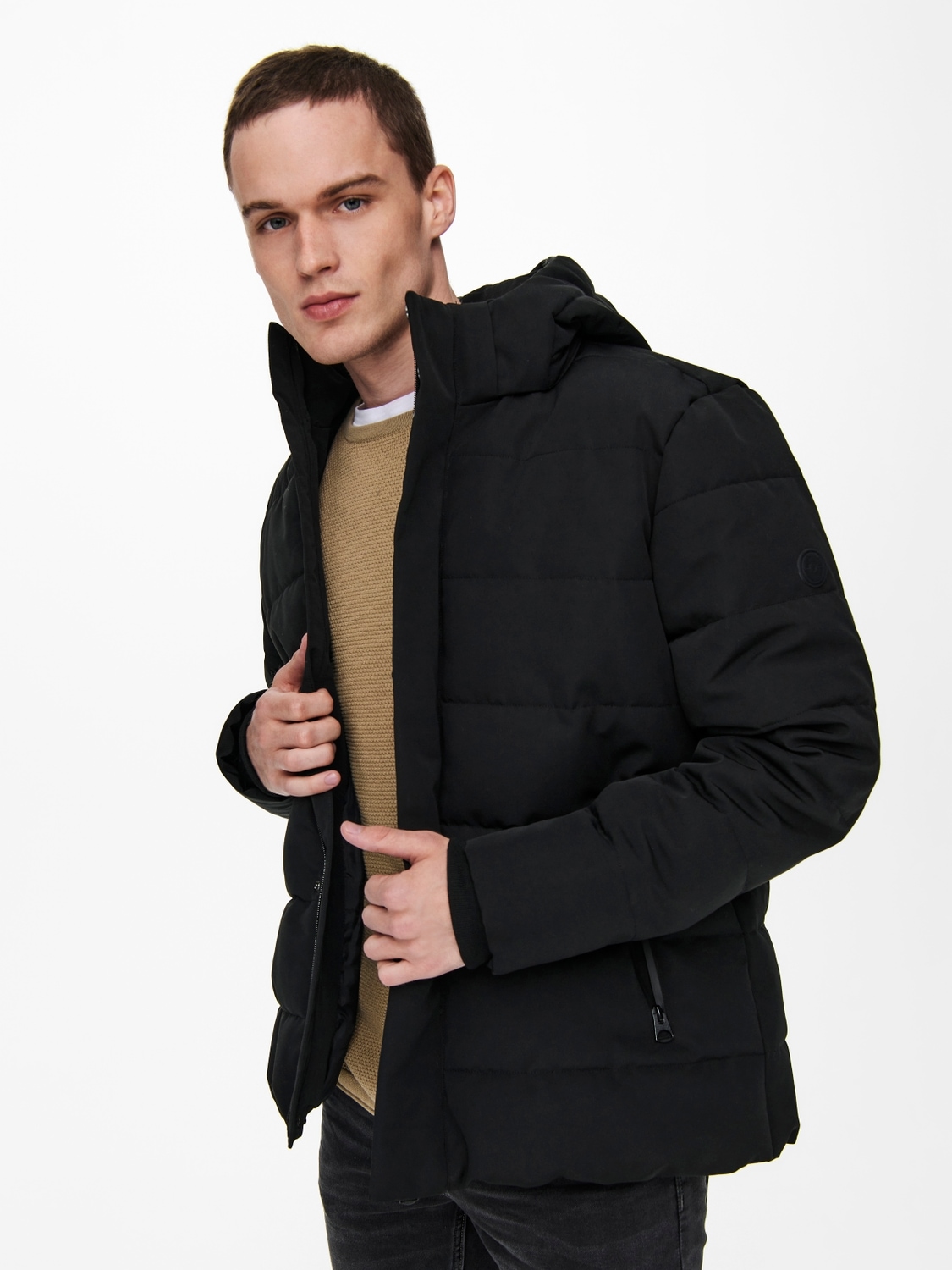 ONLY & SONS Steppjacke »ONSCAYSON PUFFA OTW NOOS«, mit Kapuze