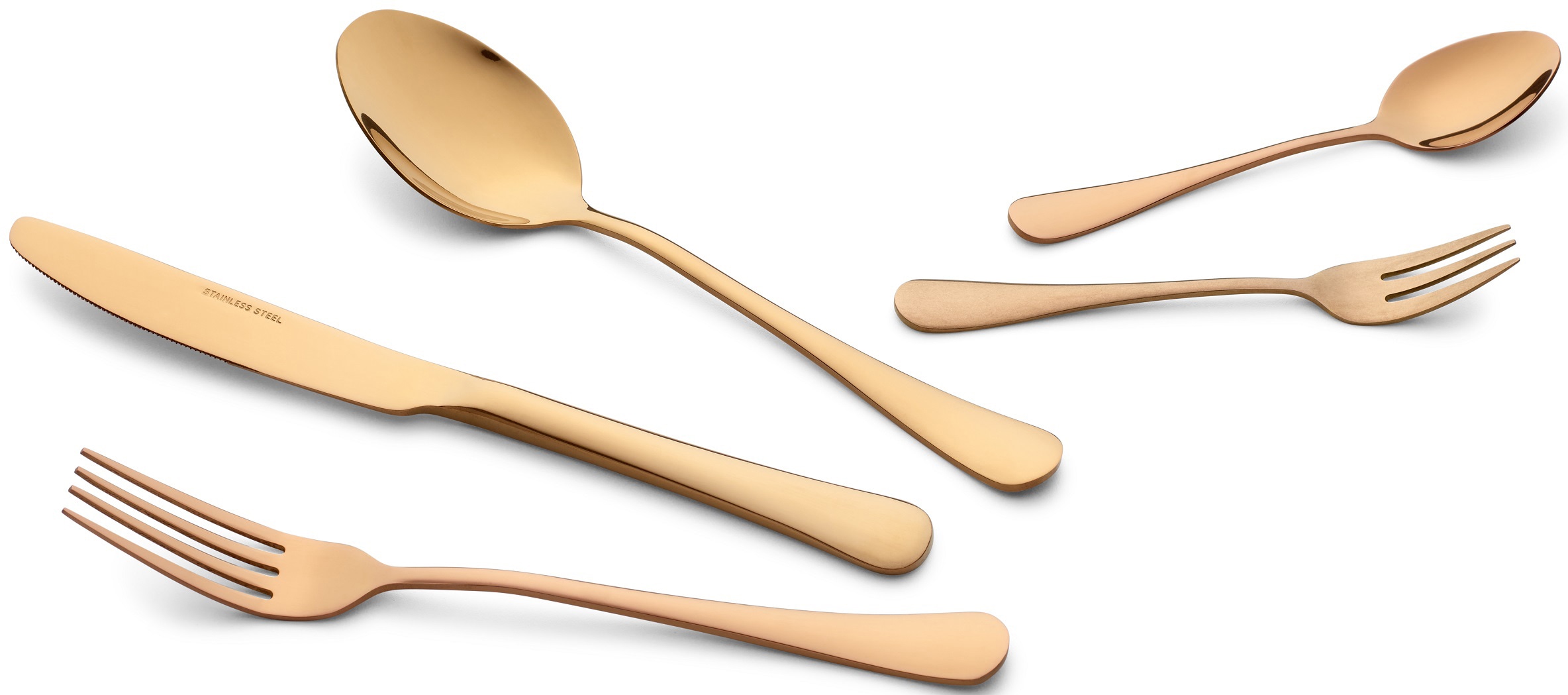 ECHTWERK Besteck-Set »Sorrent«, (Set, 30 tlg.), Tafelbesteck, Stonewashed