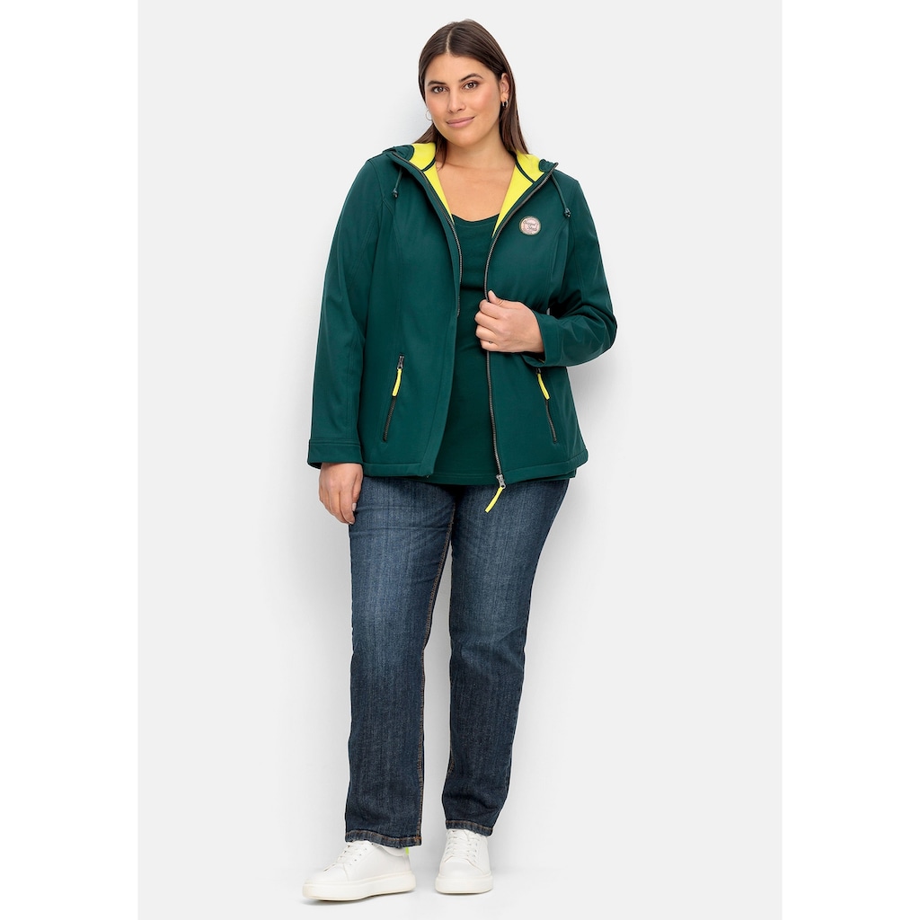 Sheego Softshelljacke »Große Größen«, mit Kapuze