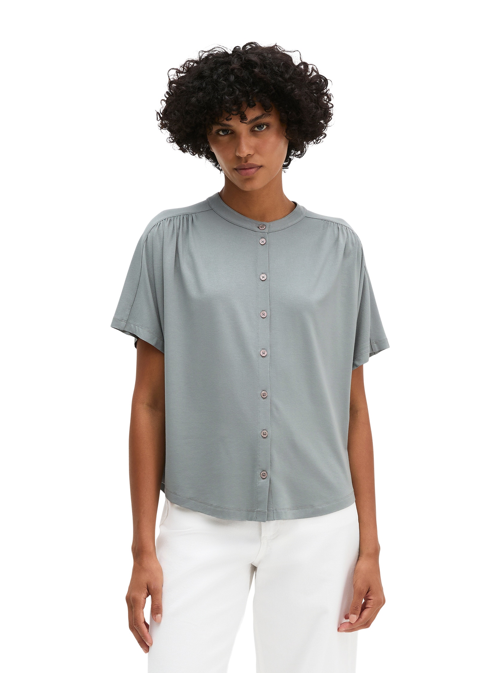 Marc OPolo Kurzarmshirt "aus LENZING™ ECOVERO™"