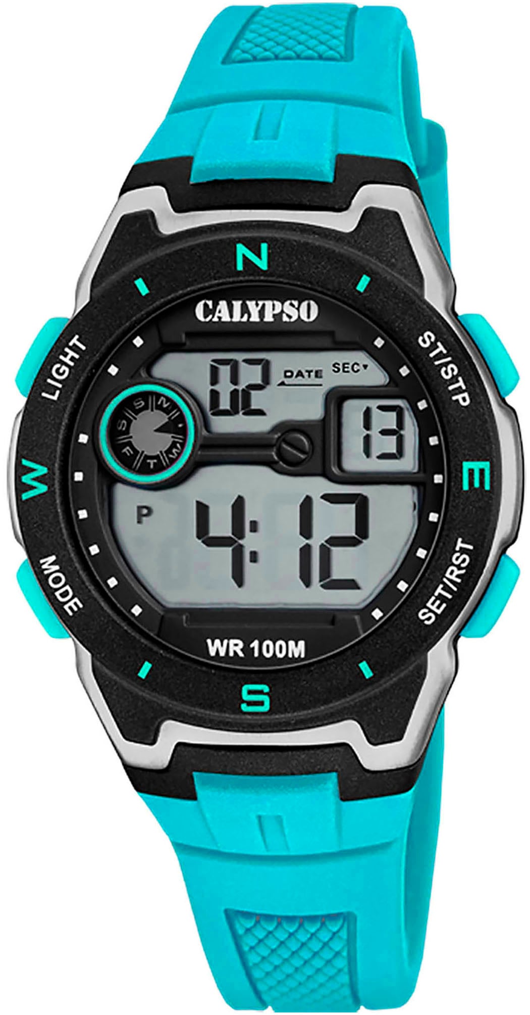 CALYPSO WATCHES Chronograph »Digital Crush«, Kinderuhr, Quarzuhr, Armbanduhr, Junge, digital, Tag, Wochentag, Monat