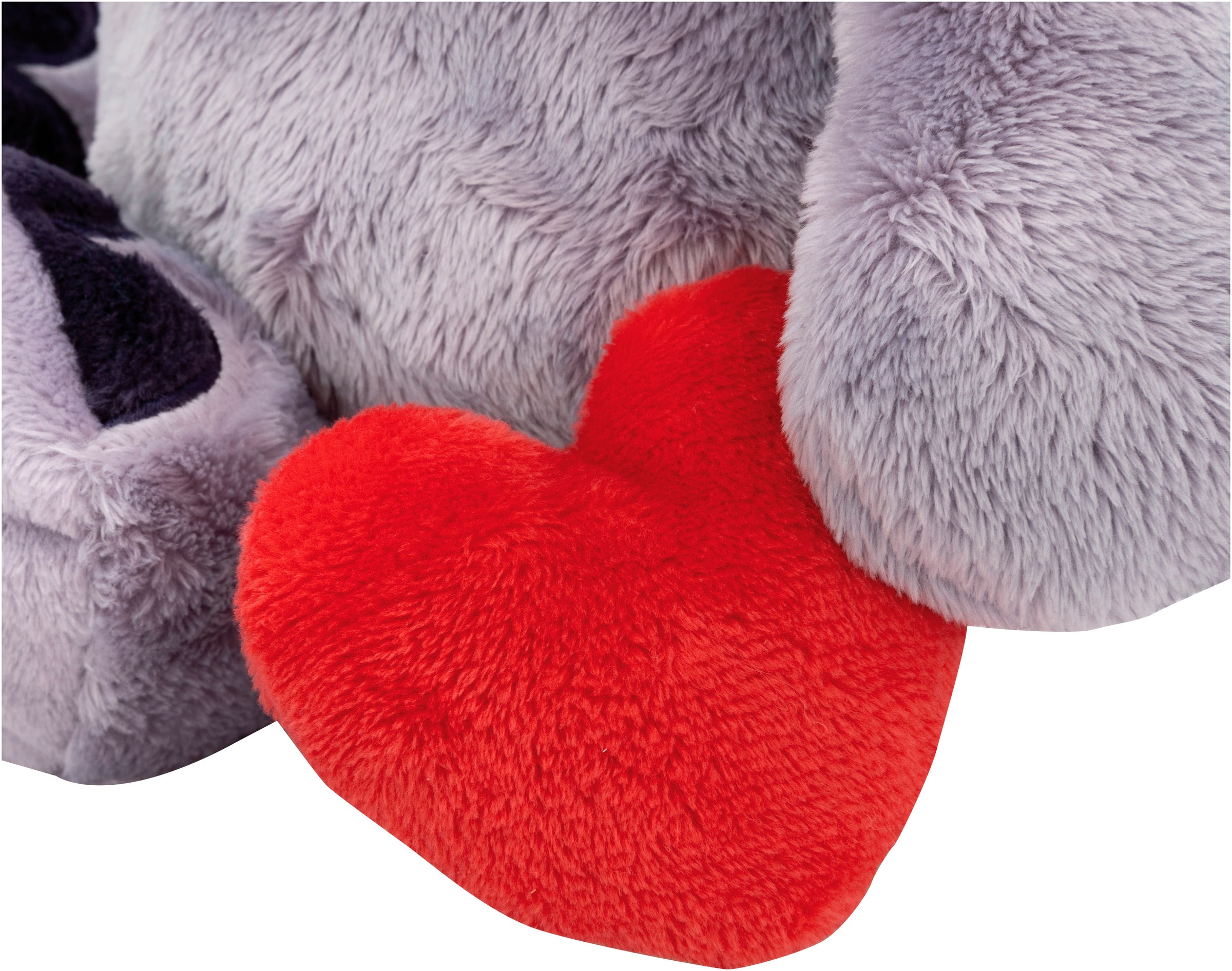 Nici Kuscheltier »Love, Elefant mit Magnet Herz dunkelgrau, 48cm«, schlenkernd