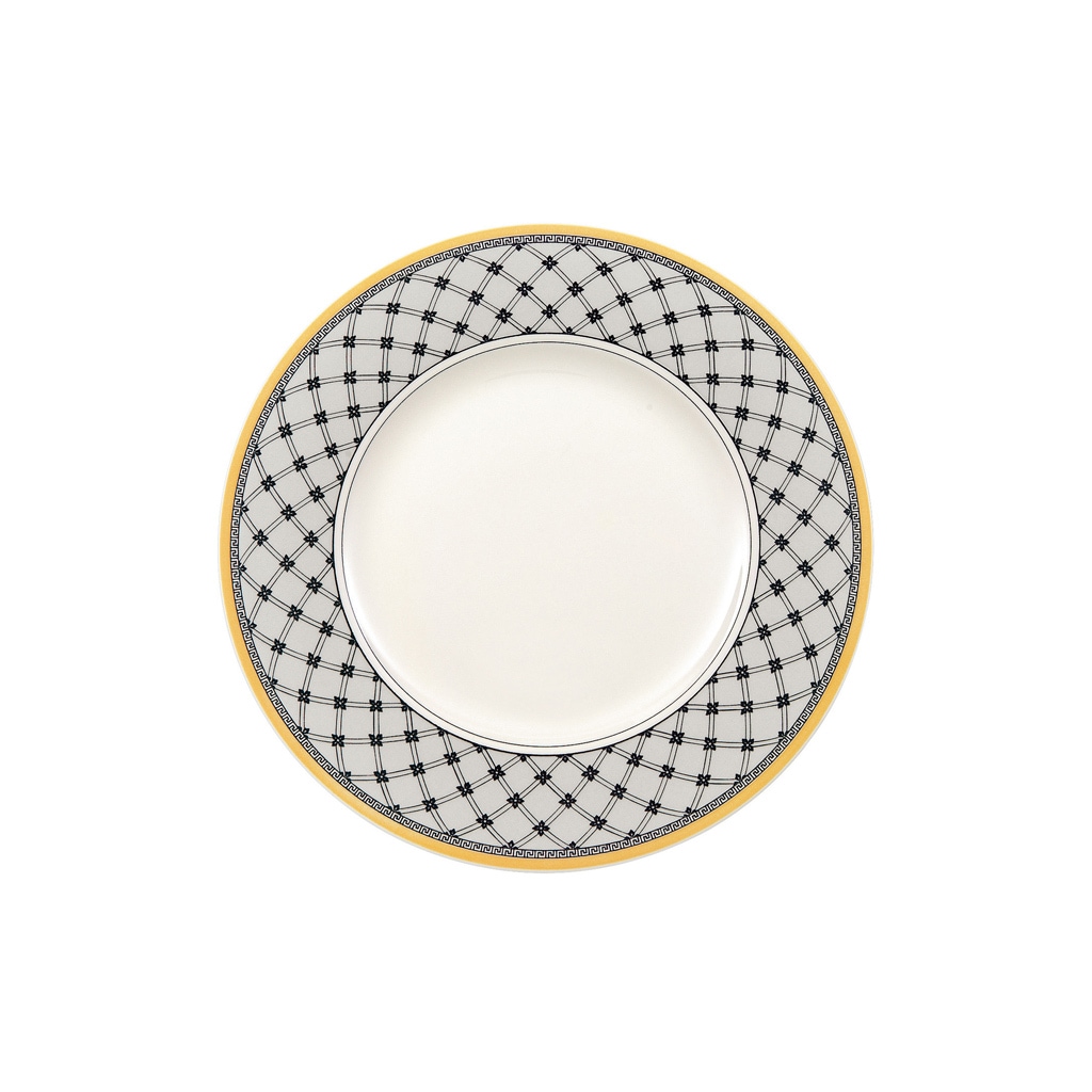 Villeroy & Boch Frühstücksteller »Frühstücksteller Audun Promenade ø 21,6 cm 6er Set weiß-grau-gelb«