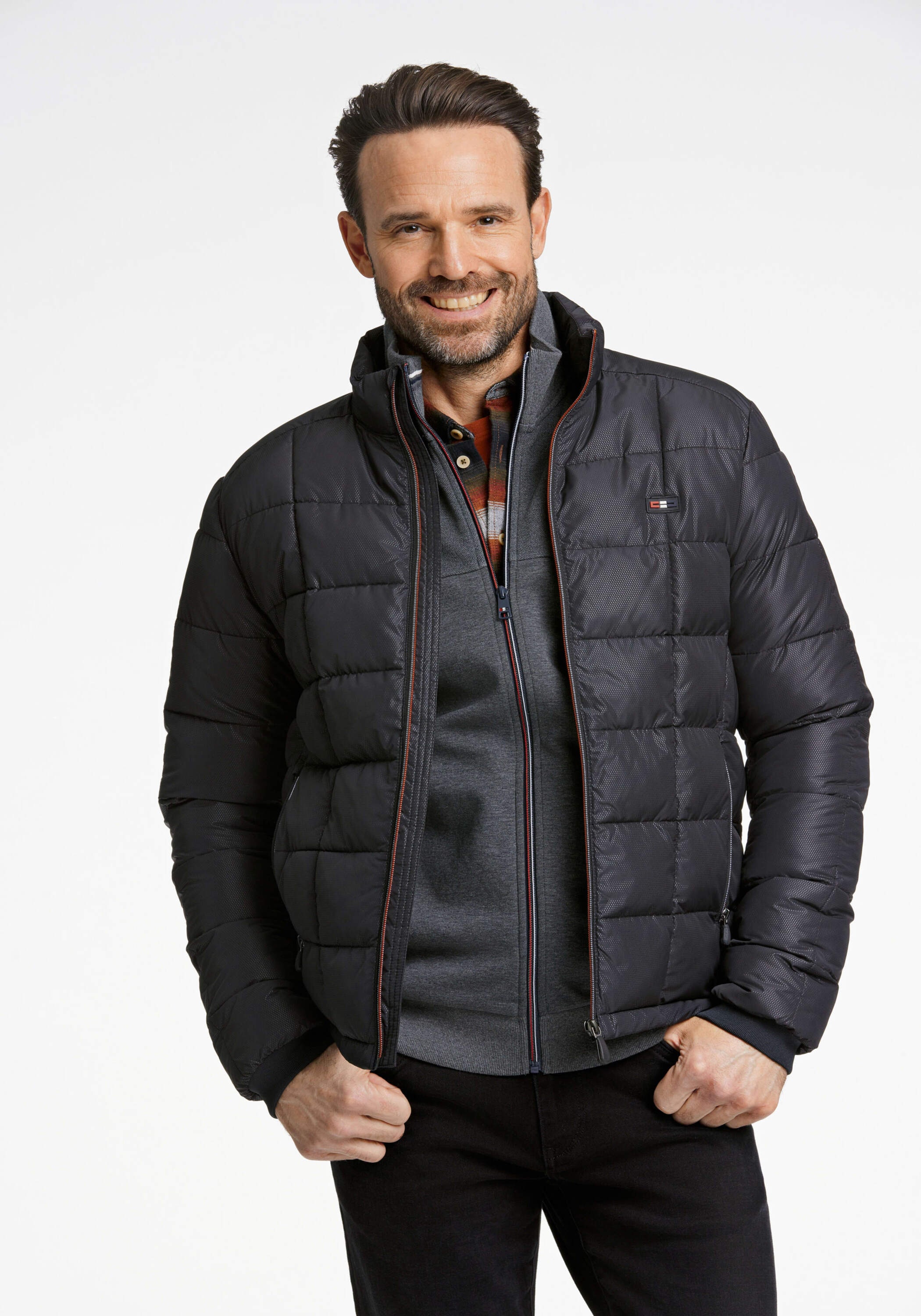 BISON "Wattierte Jacke Regular Fit"