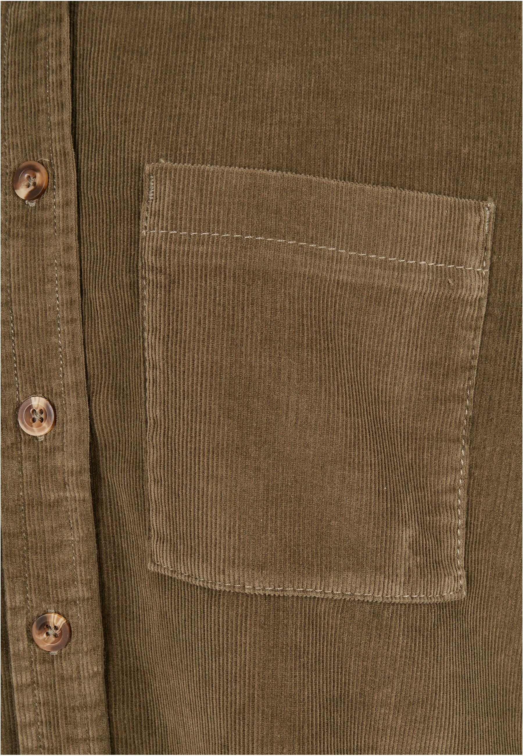 URBAN CLASSICS Langarmhemd »Urban Classics Damen Ladies Corduroy Oversized Shirt«, (1 tlg.)