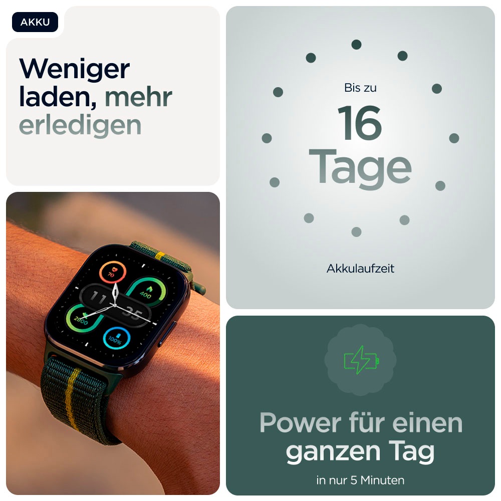 Motorola Smartwatch »moto Watch FIT«, (/ 1,9 Zoll), RTOS, 0,25 GB,)