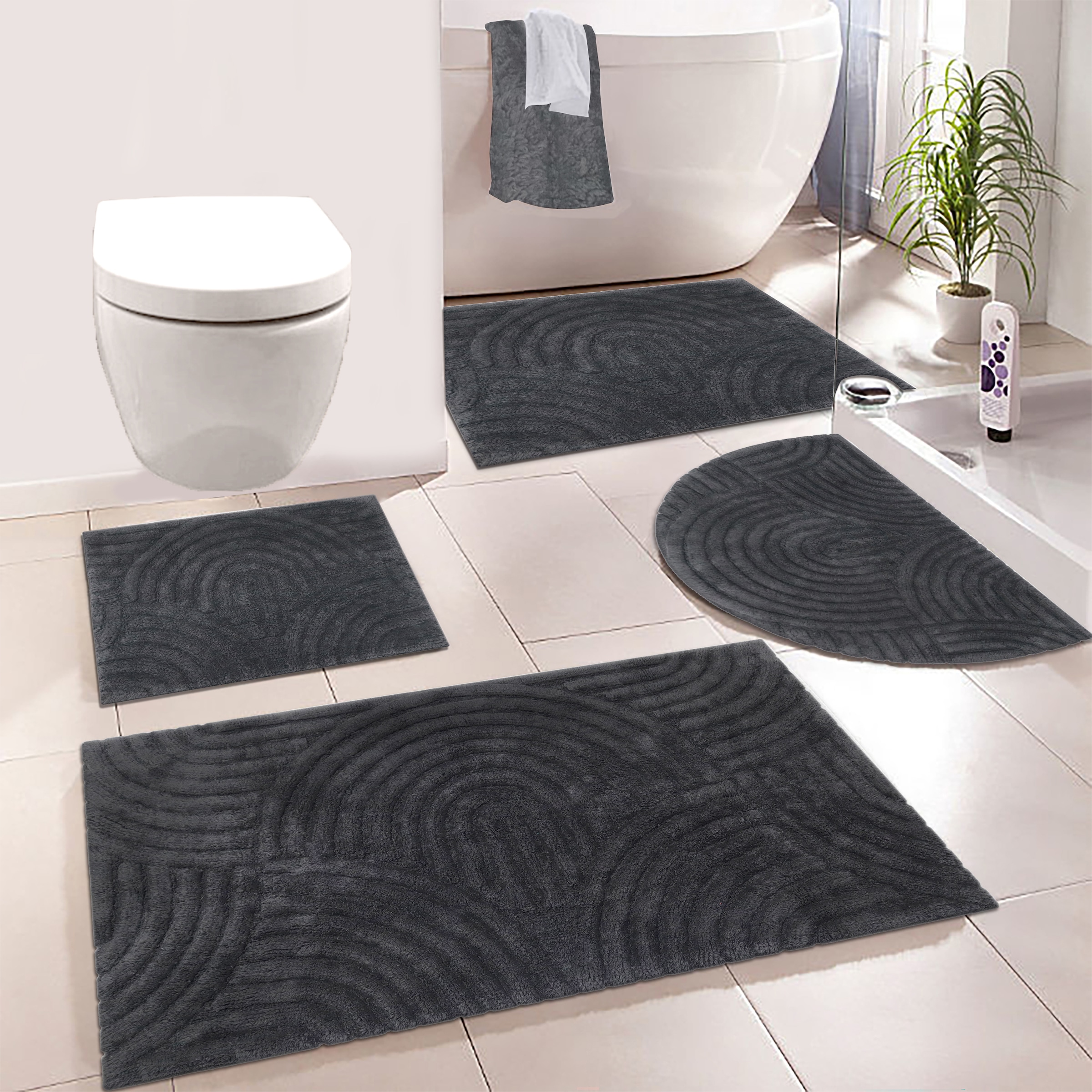 my home Badematte "Juna, Badvorleger, Badezimmer Teppich, Zen, Scandi, Boho günstig online kaufen