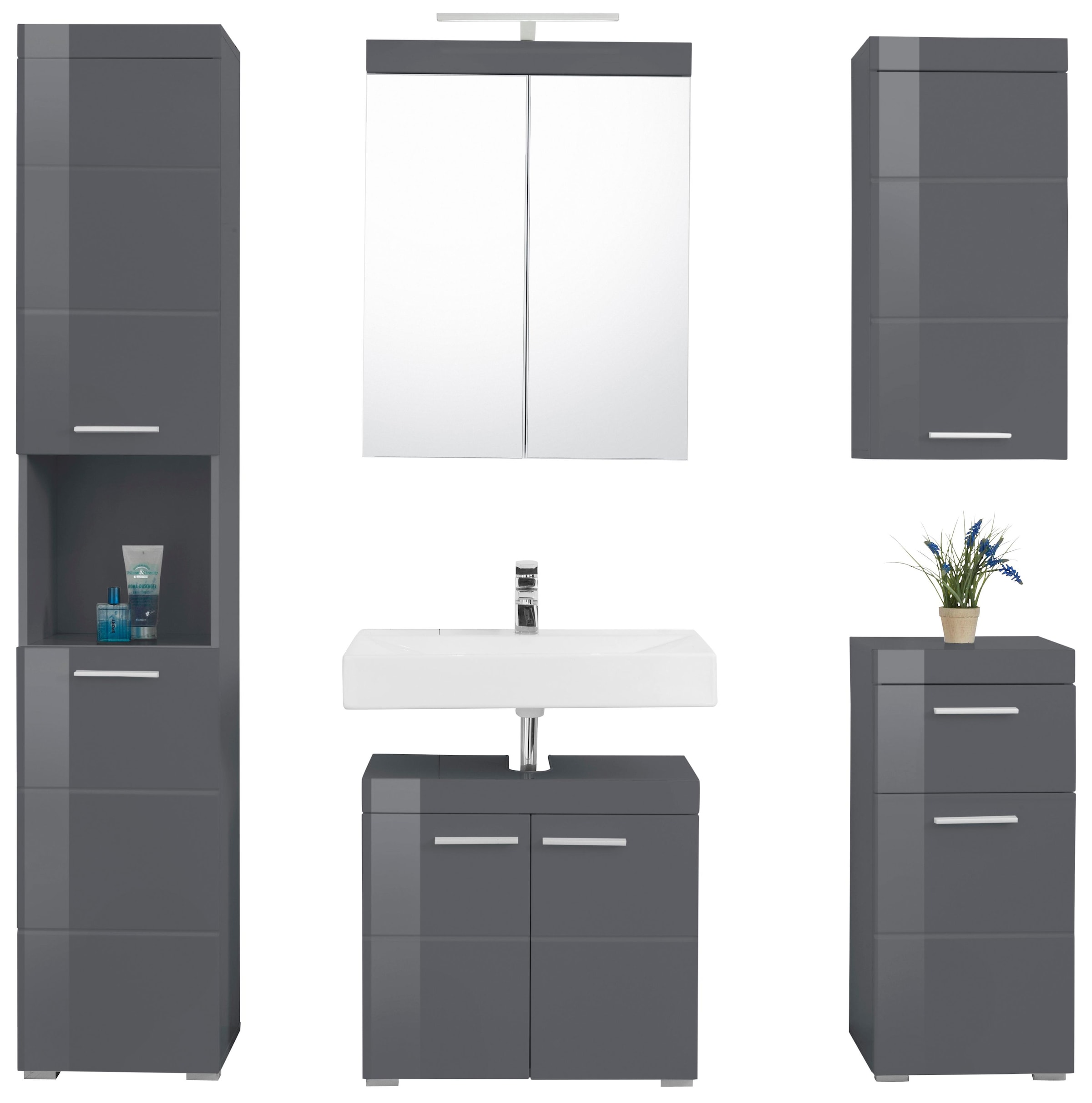 welltime Badmöbel-Set "Avena" Set, 5 Stk. tlg. günstig online kaufen