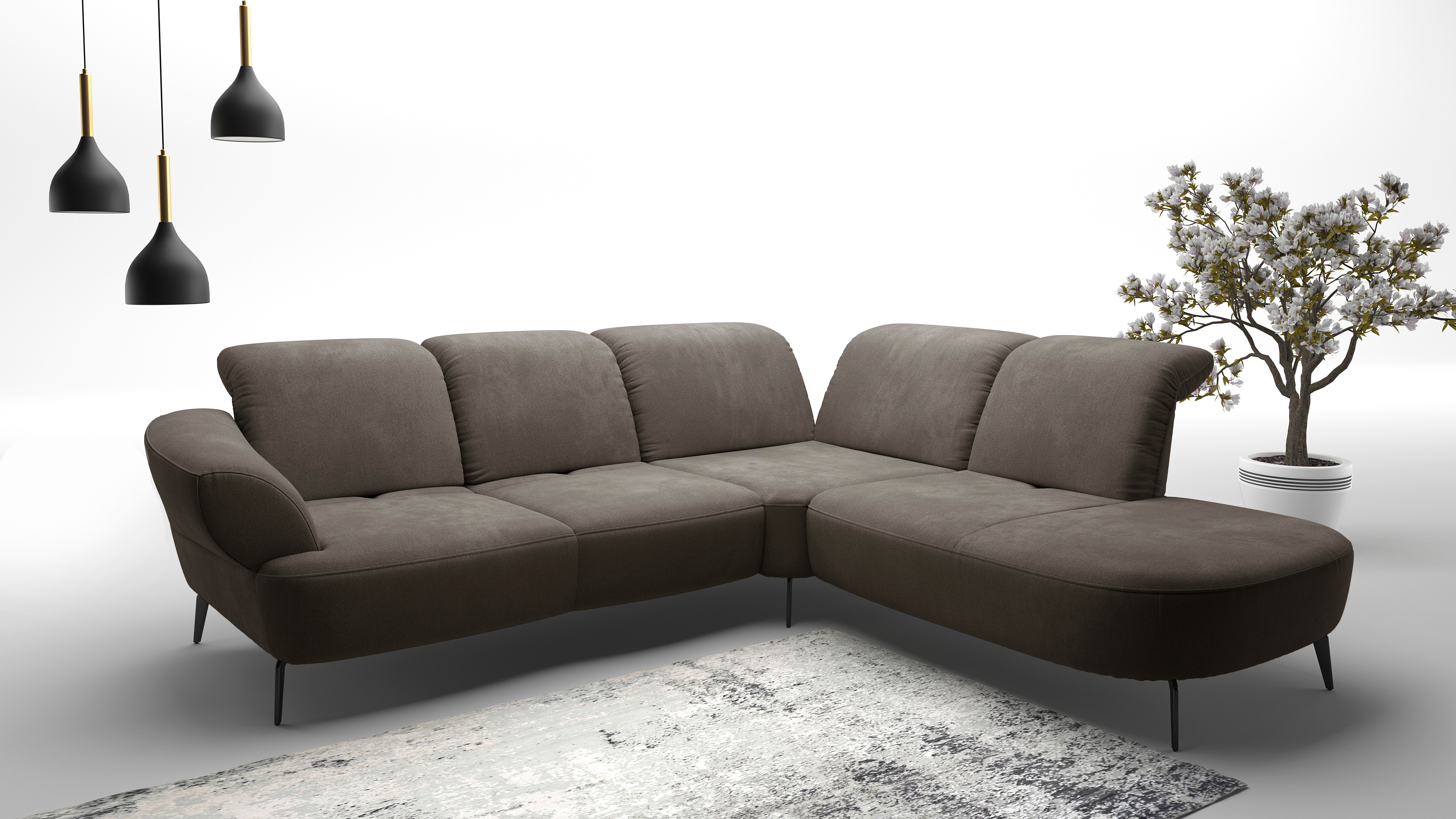 sit&more Ecksofa "Dance, L-Form, inkl. Sitztiefenverstellung" inkl. Click&Seat, optional mit Kopfteilverstellung