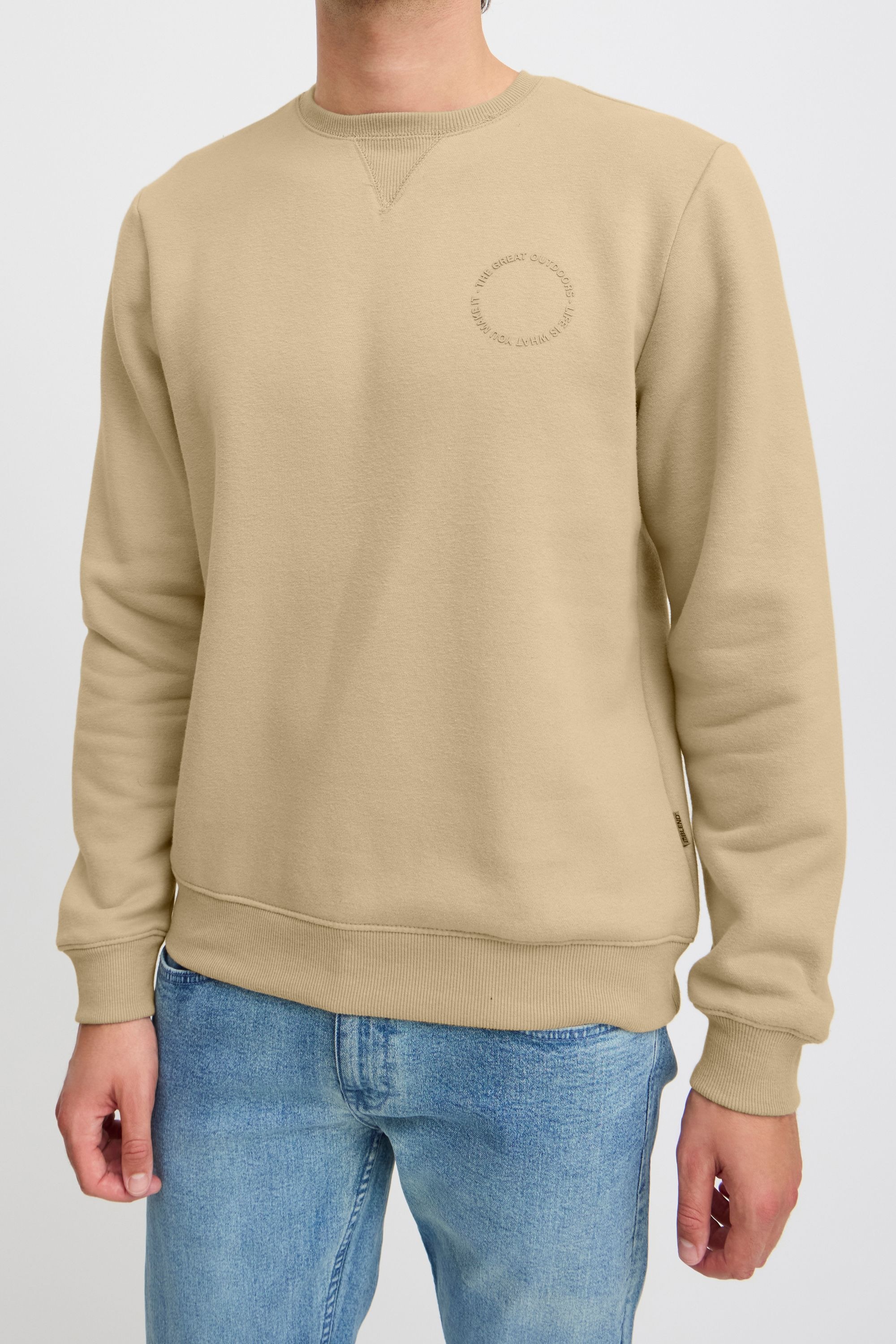 Blend Rundhalspullover »BHSweatshirt« Klassischer Sweatpullover mit Rundhalsausschnitt