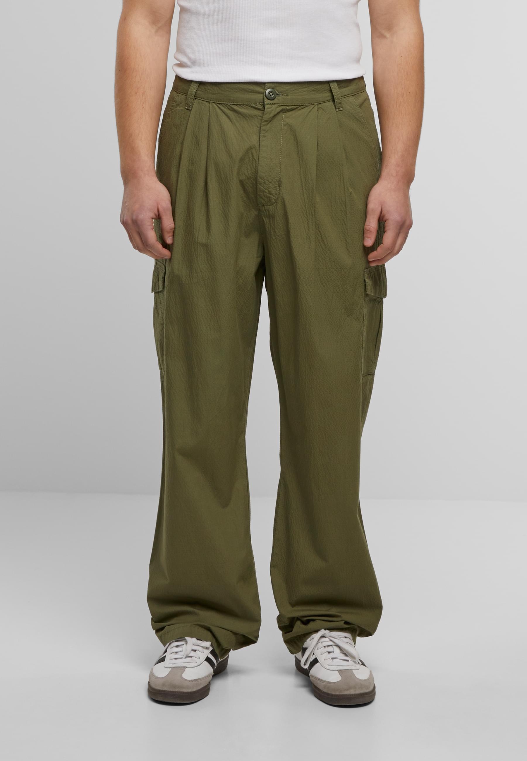 URBAN CLASSICS Cargohose »Urban Classics Wide Pleated Cargo Pants«, (1 tlg.)