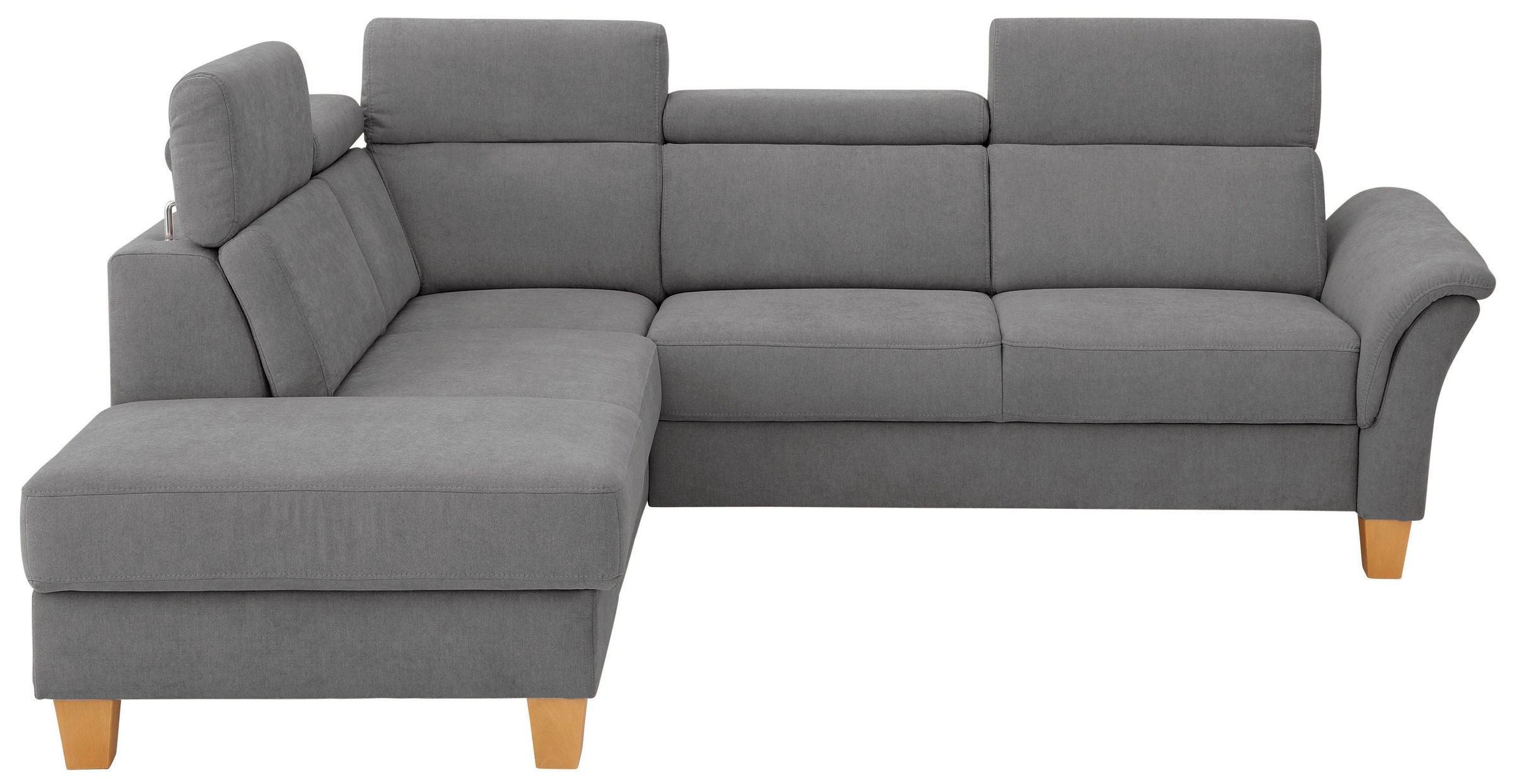 OTTO home Ecksofa "Conville L-Form" Federkern, wahlweise mit Schlaffunktion und Bettkasten bzw. Stauraum