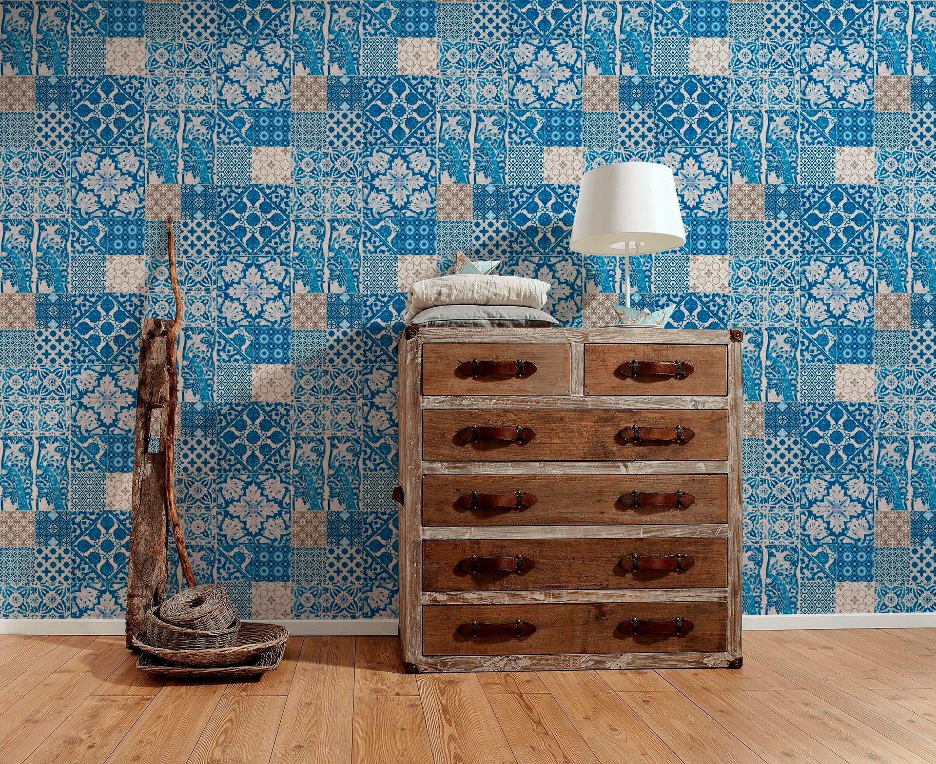 Metropolitan Stories Wallpaper Dutch Tile 36923-1