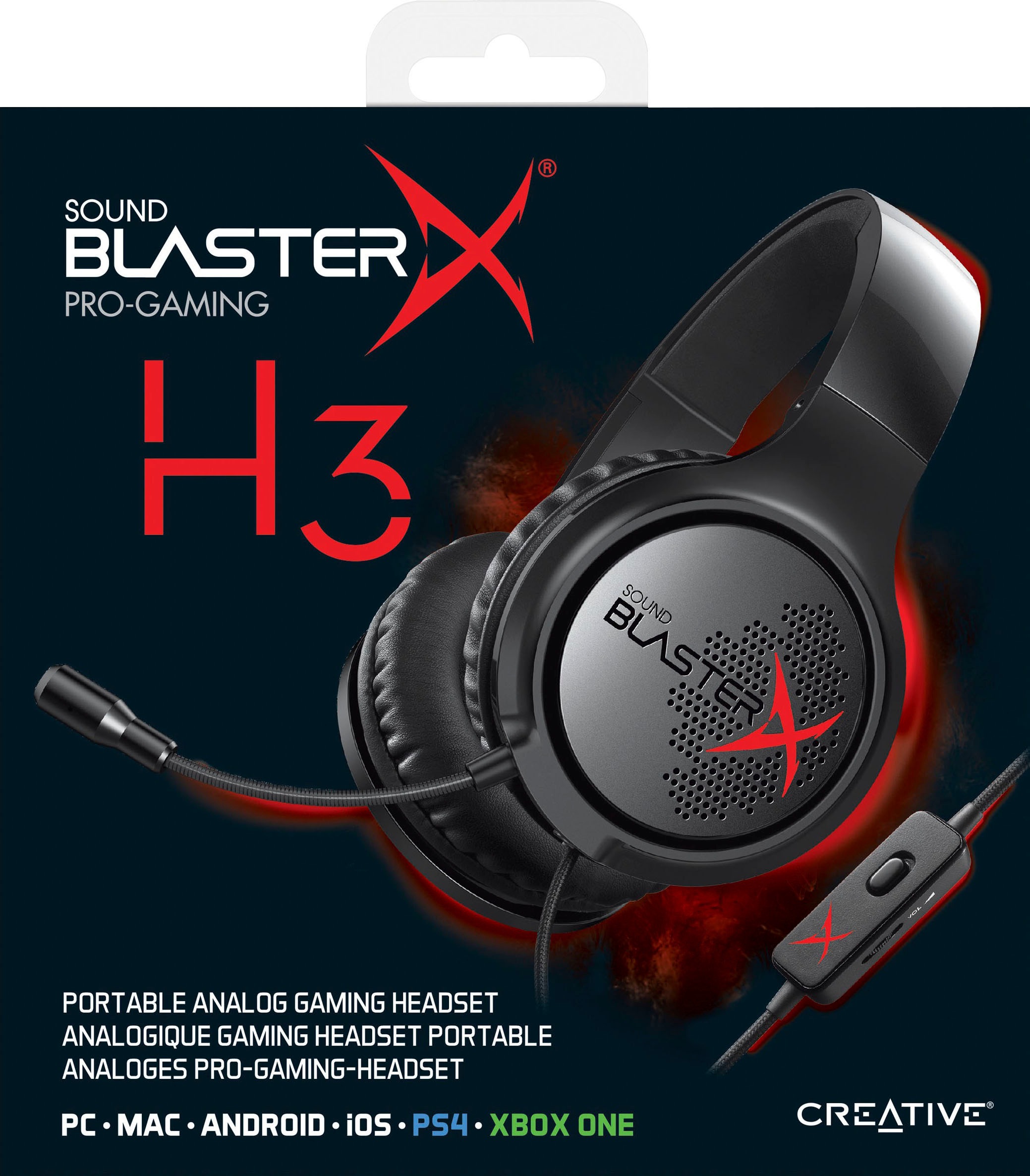 Creative Gaming-Headset »Sound BlasterX H3«, BAUR abnehmbar- PS4 Mikrofon PC, für Rauschunterdrückung, | One XBOX und