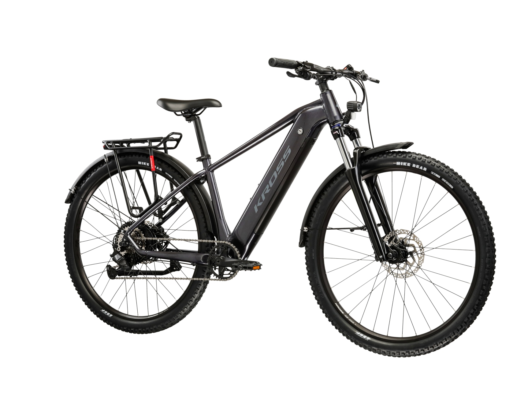 Kross »KROSS E-MTB Hexagon Boost 1.0 29 Zoll graphite 8 Gänge« 8 Gang Shimano ESSA U2000 Schaltwerk Kettenschaltung Heckmotor 250 W KROSS E-MTB Hexagon Boost 1.0 29 Zoll graphite 8 Gänge