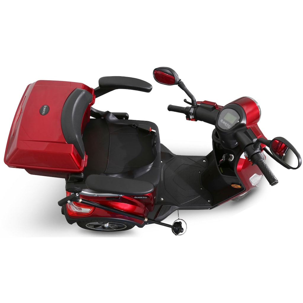 Rolektro Elektromobil »E-Trike 25 V.2, Blei-Gel-Akku«, 1000 W, 25 km/h, (mit Topcase)