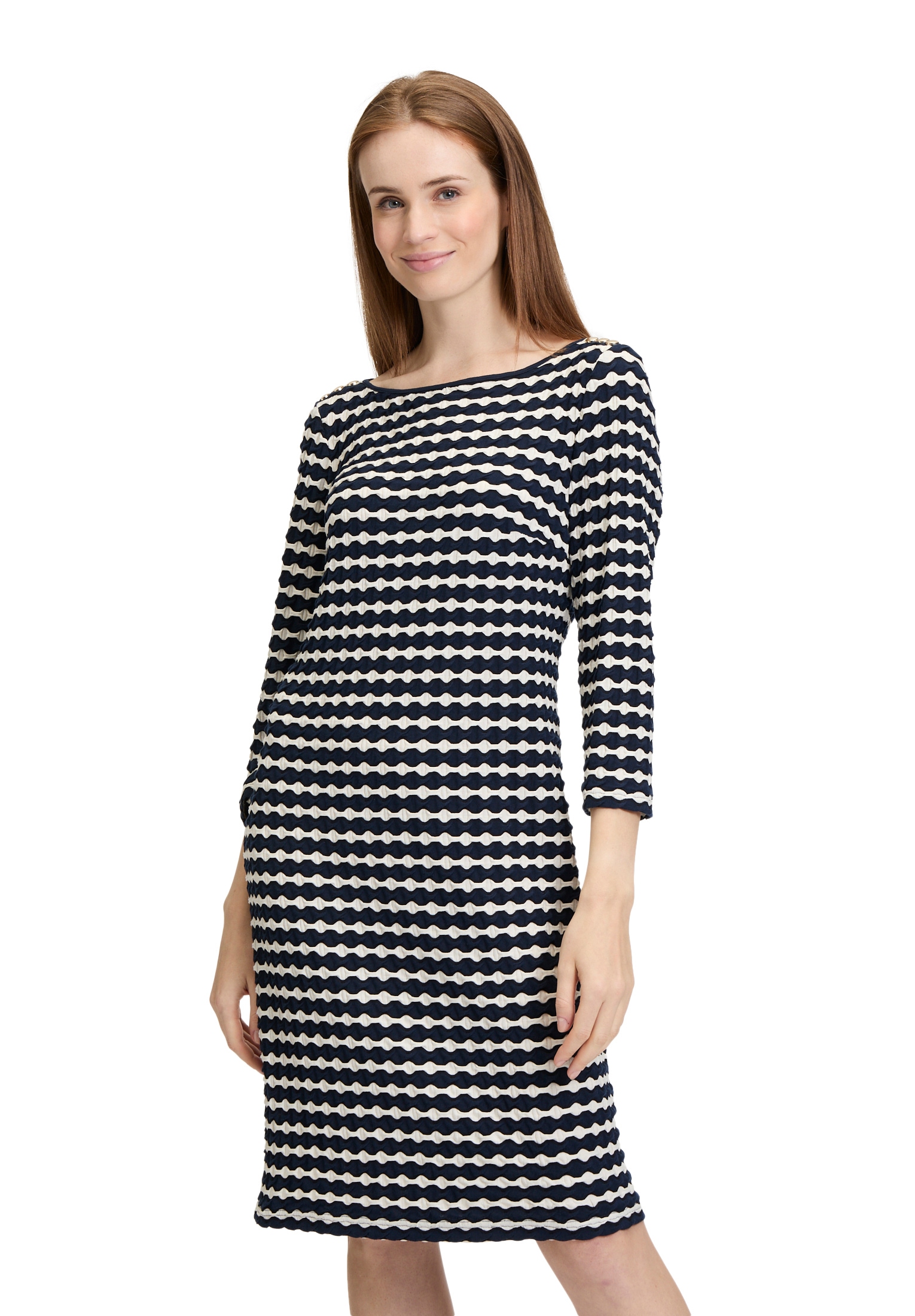 Betty Barclay Etuikleid "Betty Barclay Damen Etuikleid mit 3/4 Arm", Knöpfe günstig online kaufen