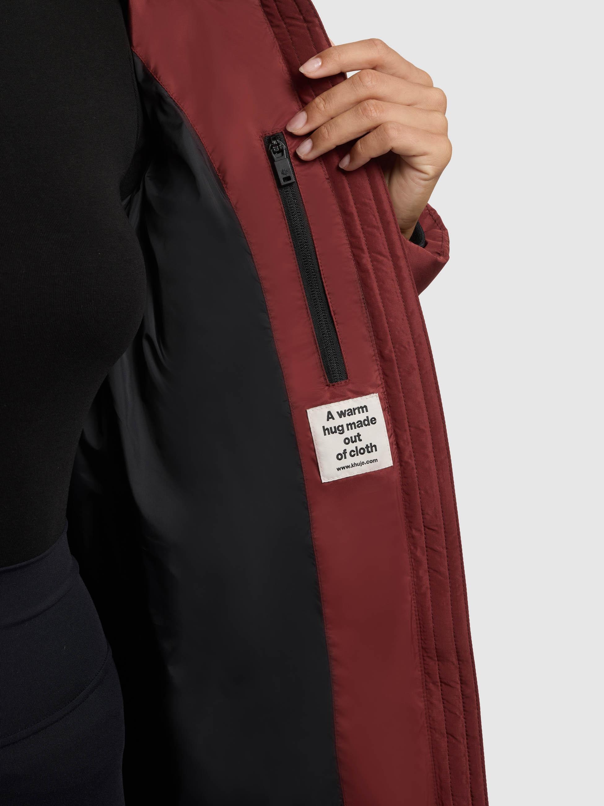 khujo Steppmantel »Jilias5-YM«, warmer Damen Wintermantel mit Kapuze und großen Taschen