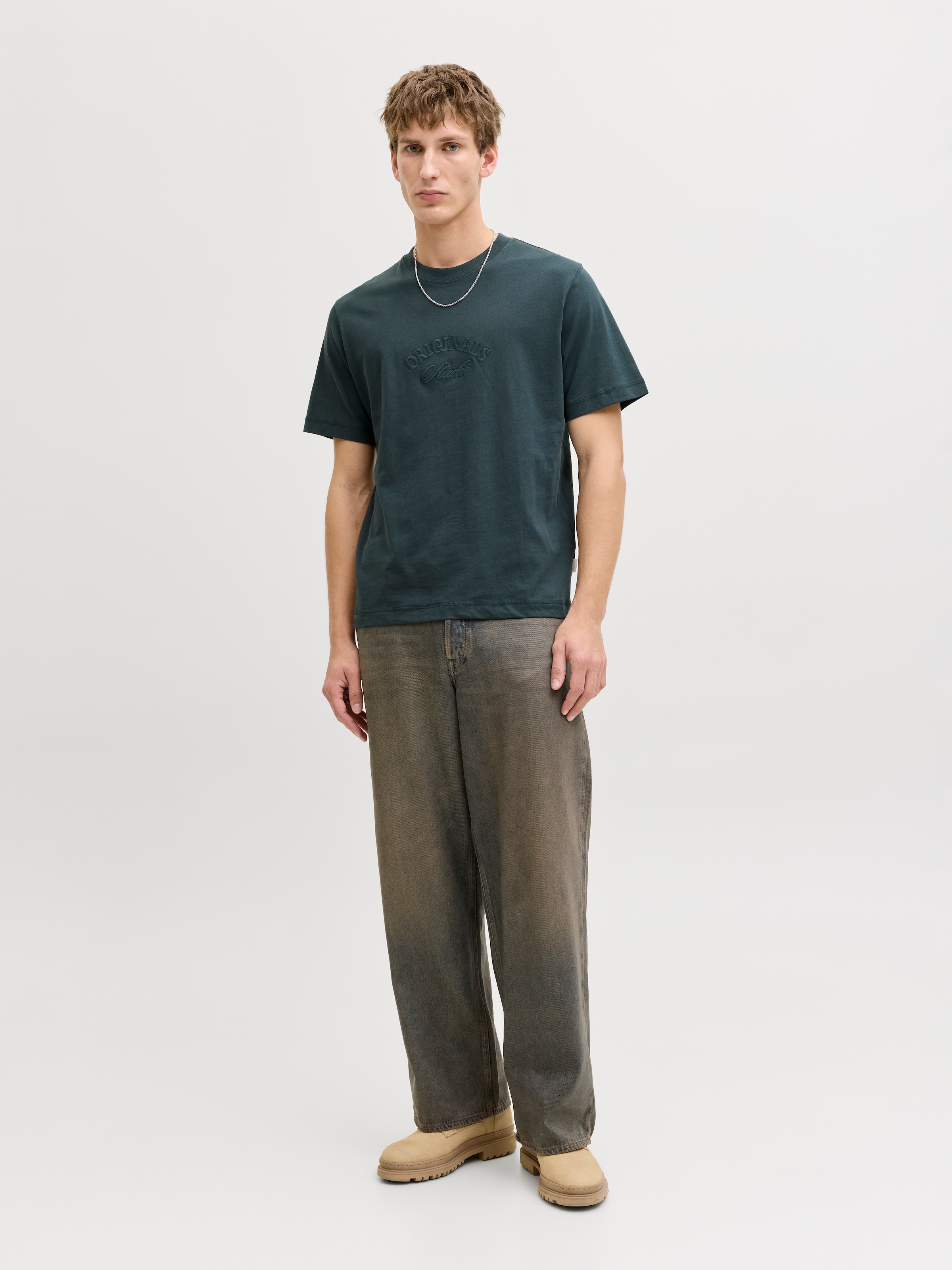 Jack & Jones T-Shirt »JORBLEECKER BRANDING TEE SS CN«