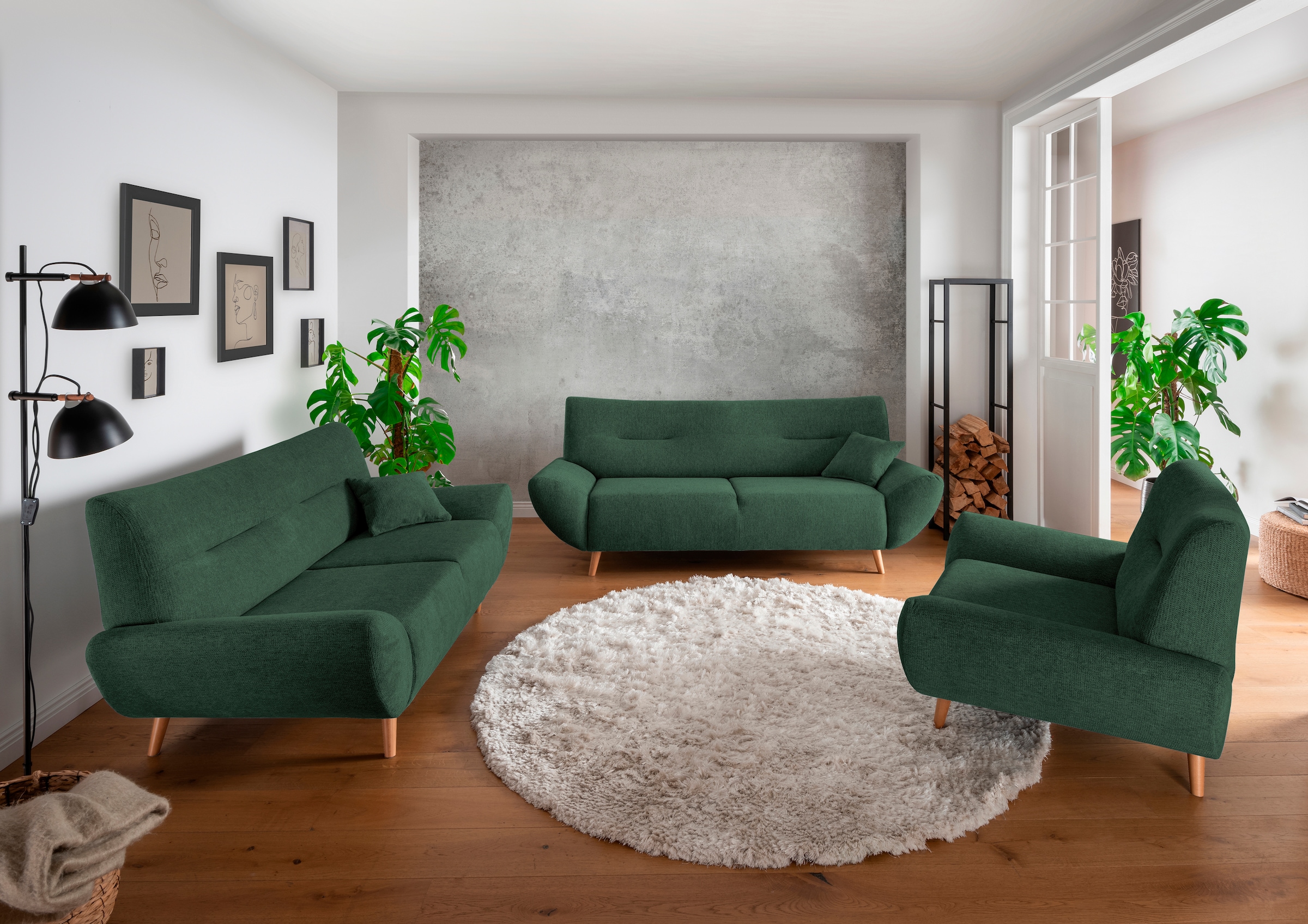 Home affaire Polstergarnitur "Drago elegant und zeitlos, komfortabel, moder günstig online kaufen