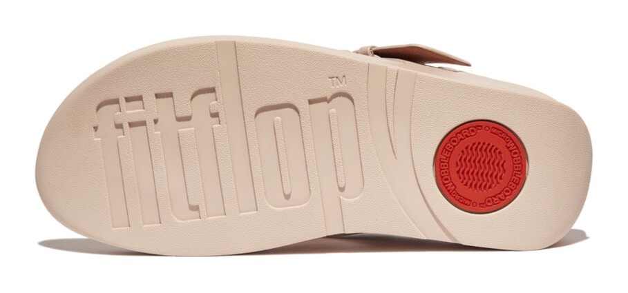 Fitflop Zehentrenner »LULU COVERED«, Keilabsatz, Sommerschuh, Schlappen mit verstellbarer Schnalle