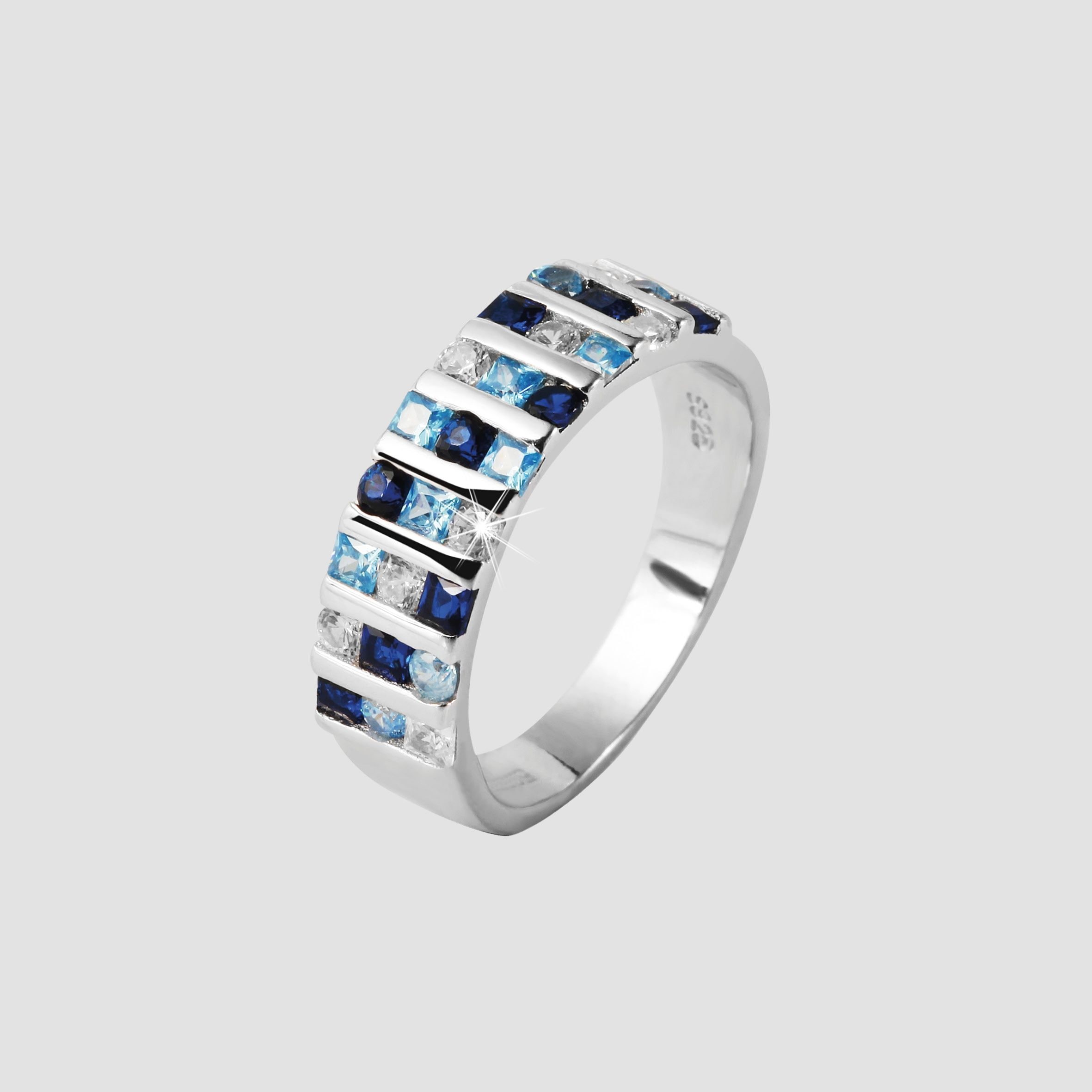 Adelia's Women's Ring 925 Silver Zirconia Silver Size 54
