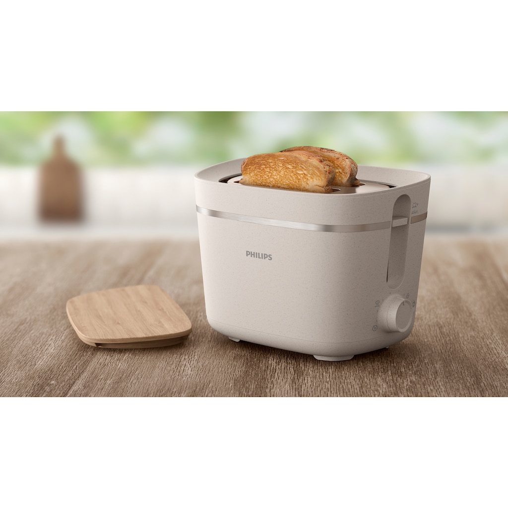 Philips Toaster »HD2640/10 Eco Conscious Collection Serie 5000«, 2 kurze Schlitze, 830 W