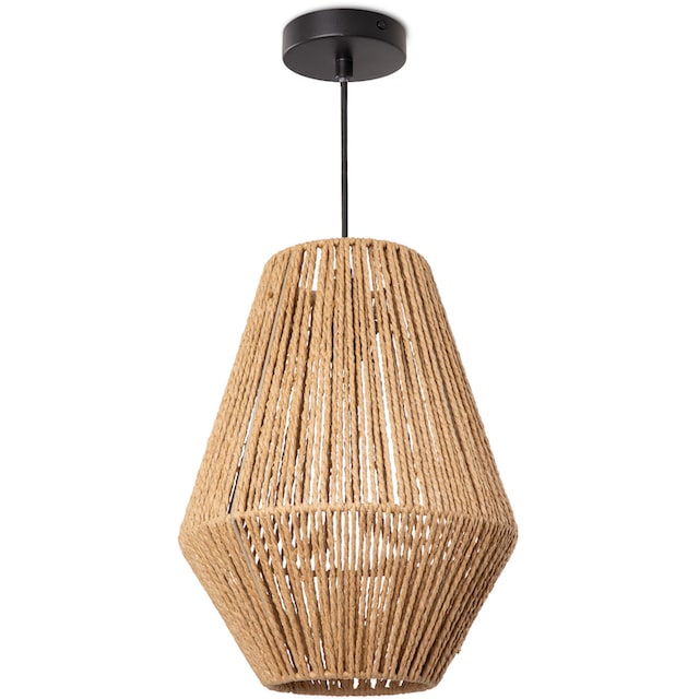 Paco Home Pendelleuchte »Pablo«, 1 flammig-flammig, LED Pendellampe E27, Optik  Boho Korb Wohnzimmer Esszimmer Flur | BAUR