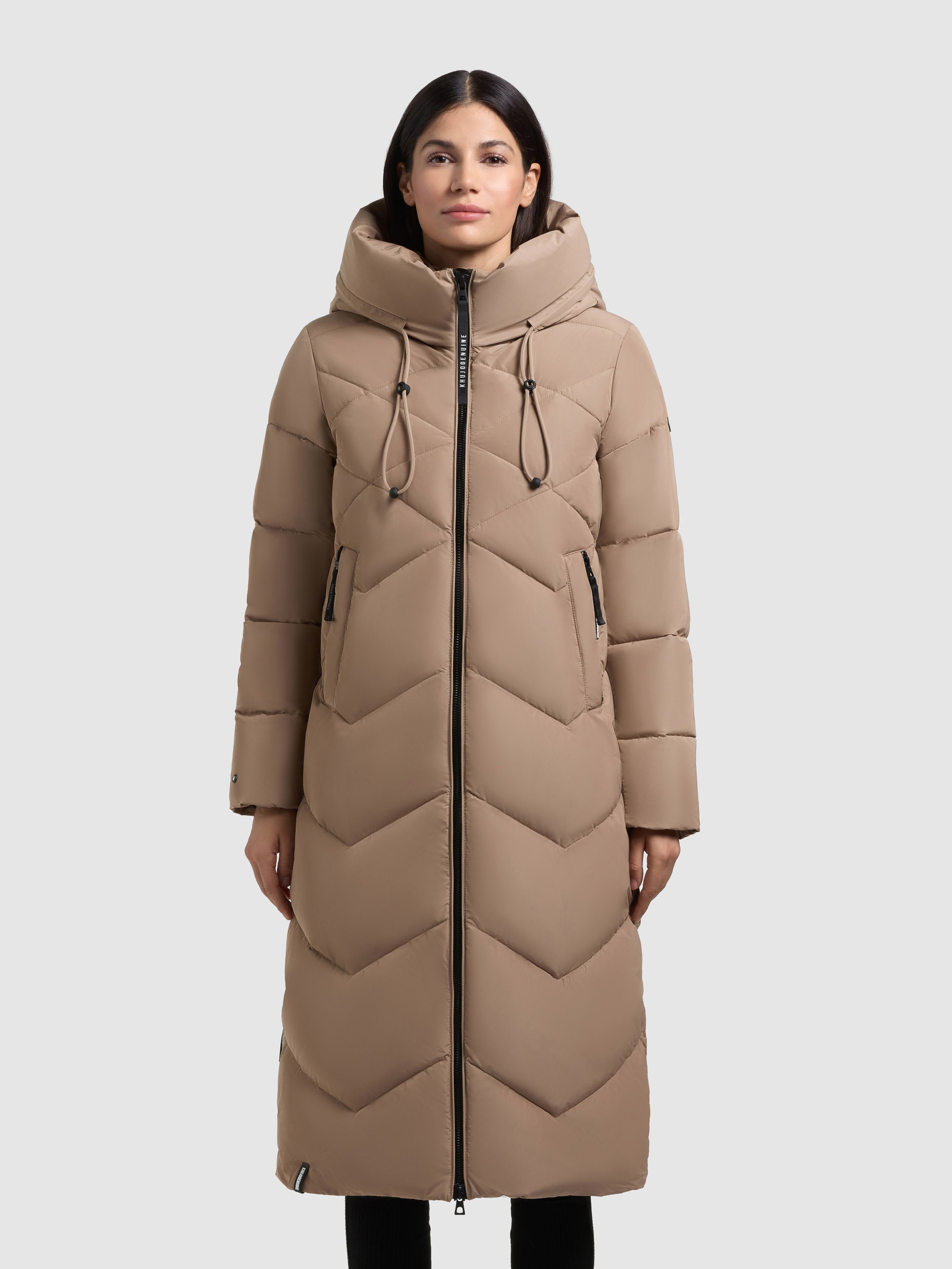 khujo Steppmantel »LINARI« innenliegender Stehkragen, elastische Bündchen am Ärmelfutter
