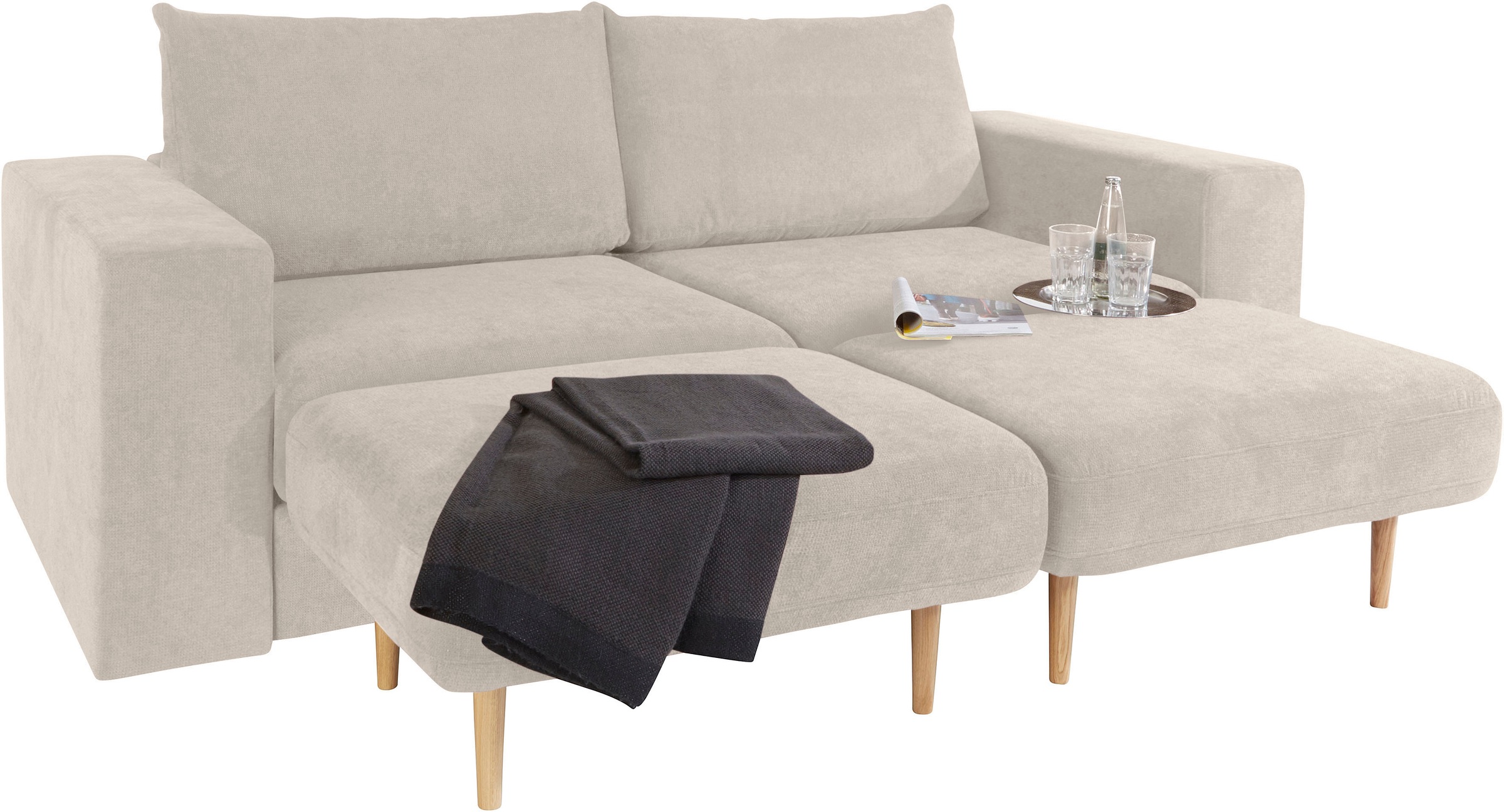 LOOKS by Wolfgang Joop 3,5-Sitzer »Looksv«, Verwandlungssofa: aus Sofa wird Sofa mit 2 Hockern