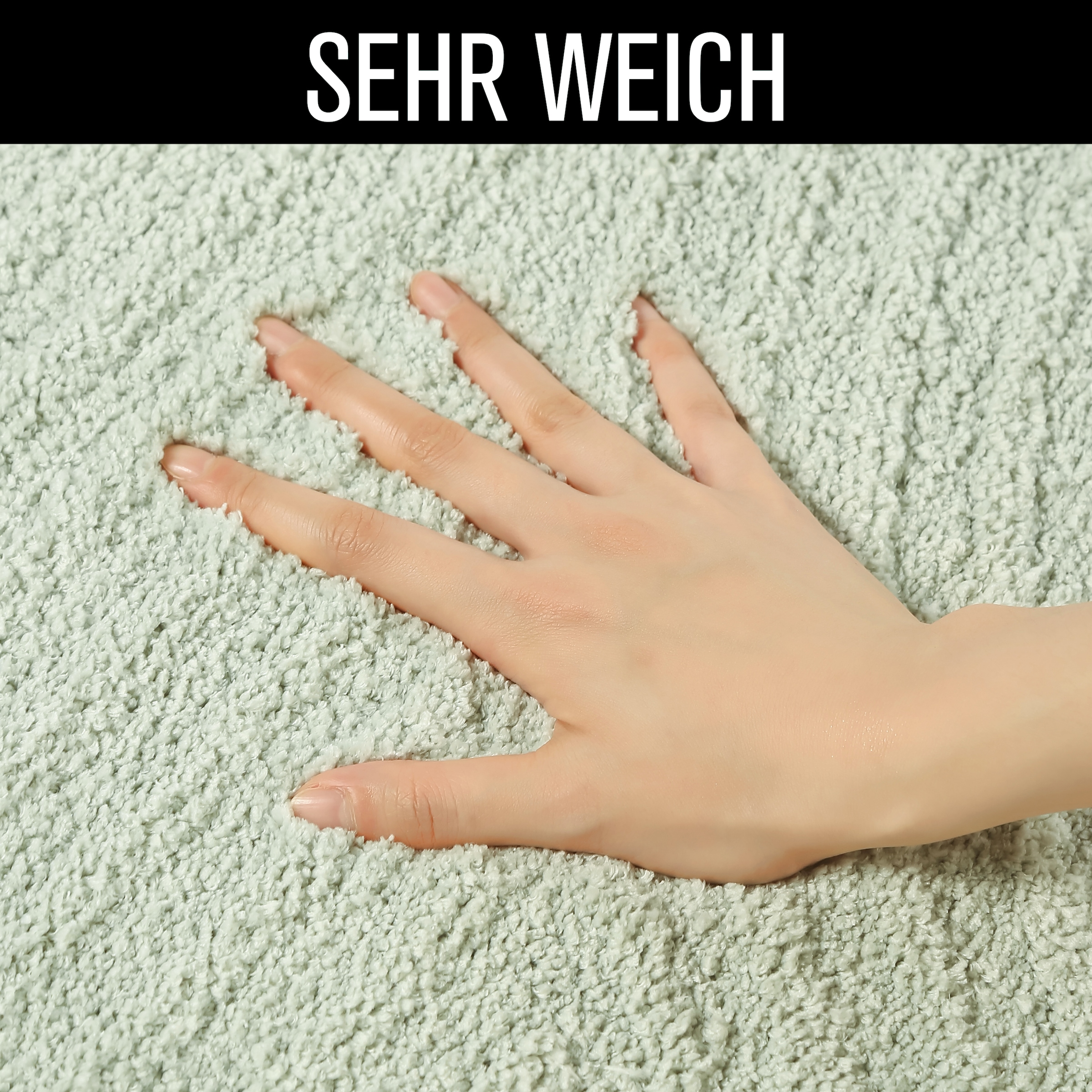 my home Badematte »Ognon, Scandi, Boho, modernes Muster« Höhe 15 mm rutschhemmend beschichtet fußbodenheizungsgeeignet | schnell trocknend | strapazierfähig Badteppich, Uni Farben, Hoch-Tief-Effekt