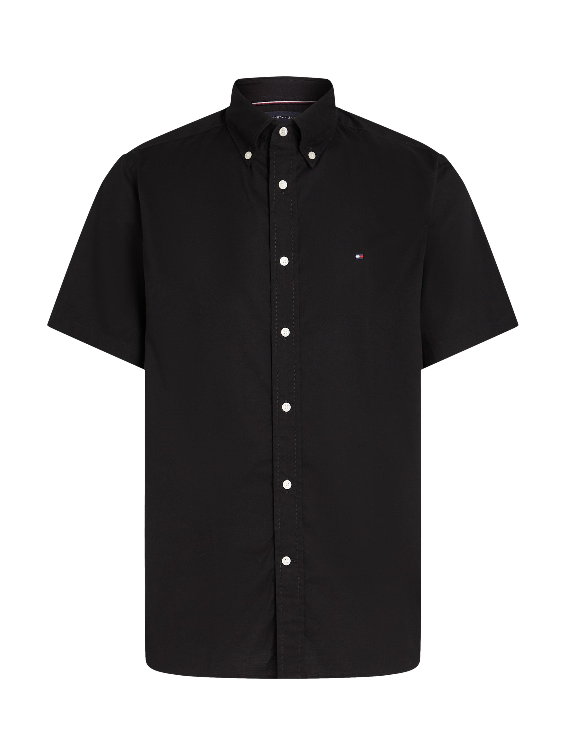 Tommy Hilfiger Kurzarmhemd »FLEX POPLIN SOLID S/S SHIRT«