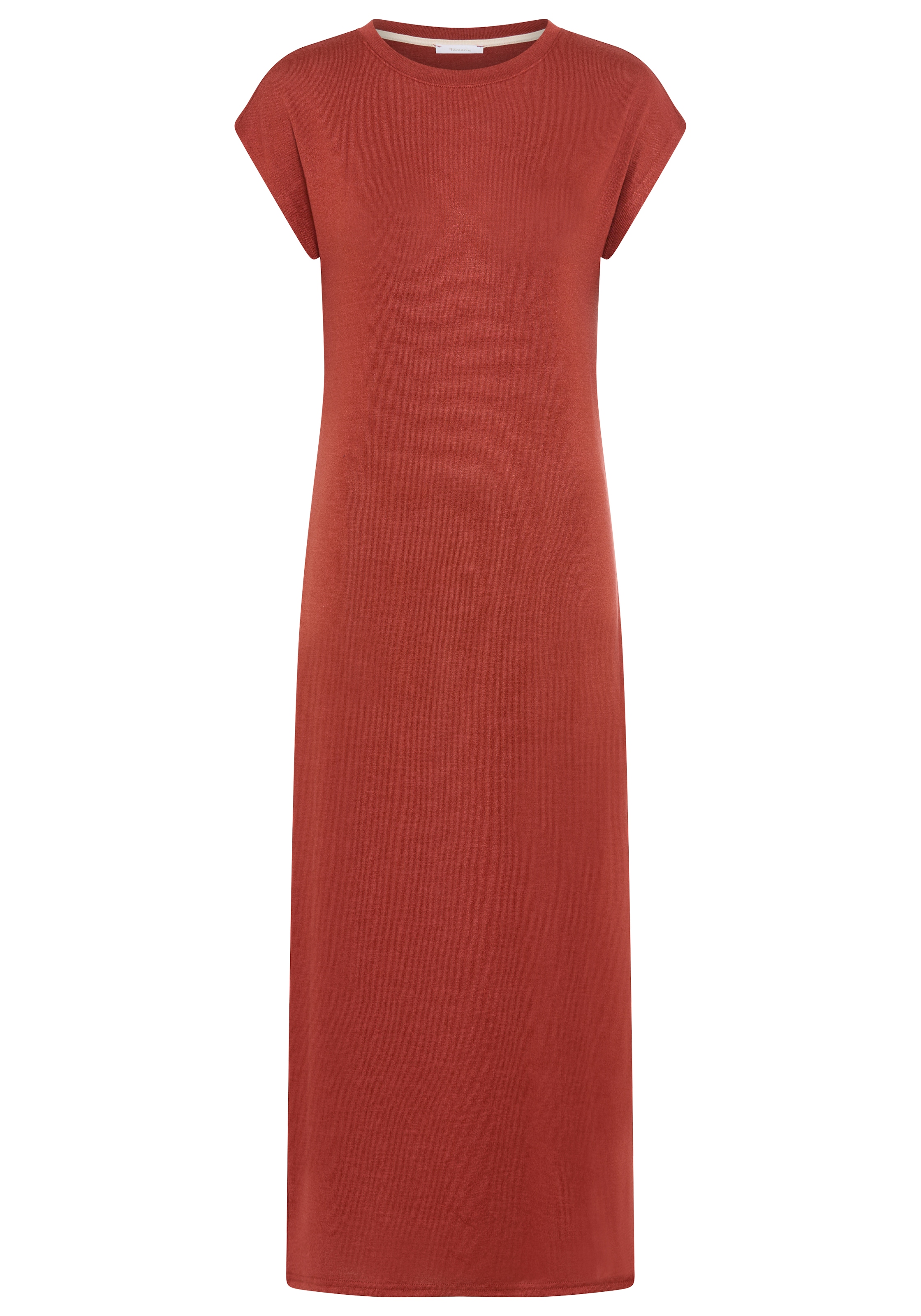 Tamaris Strickkleid mit lässigem Schnitt und seitlichen Schlitz
